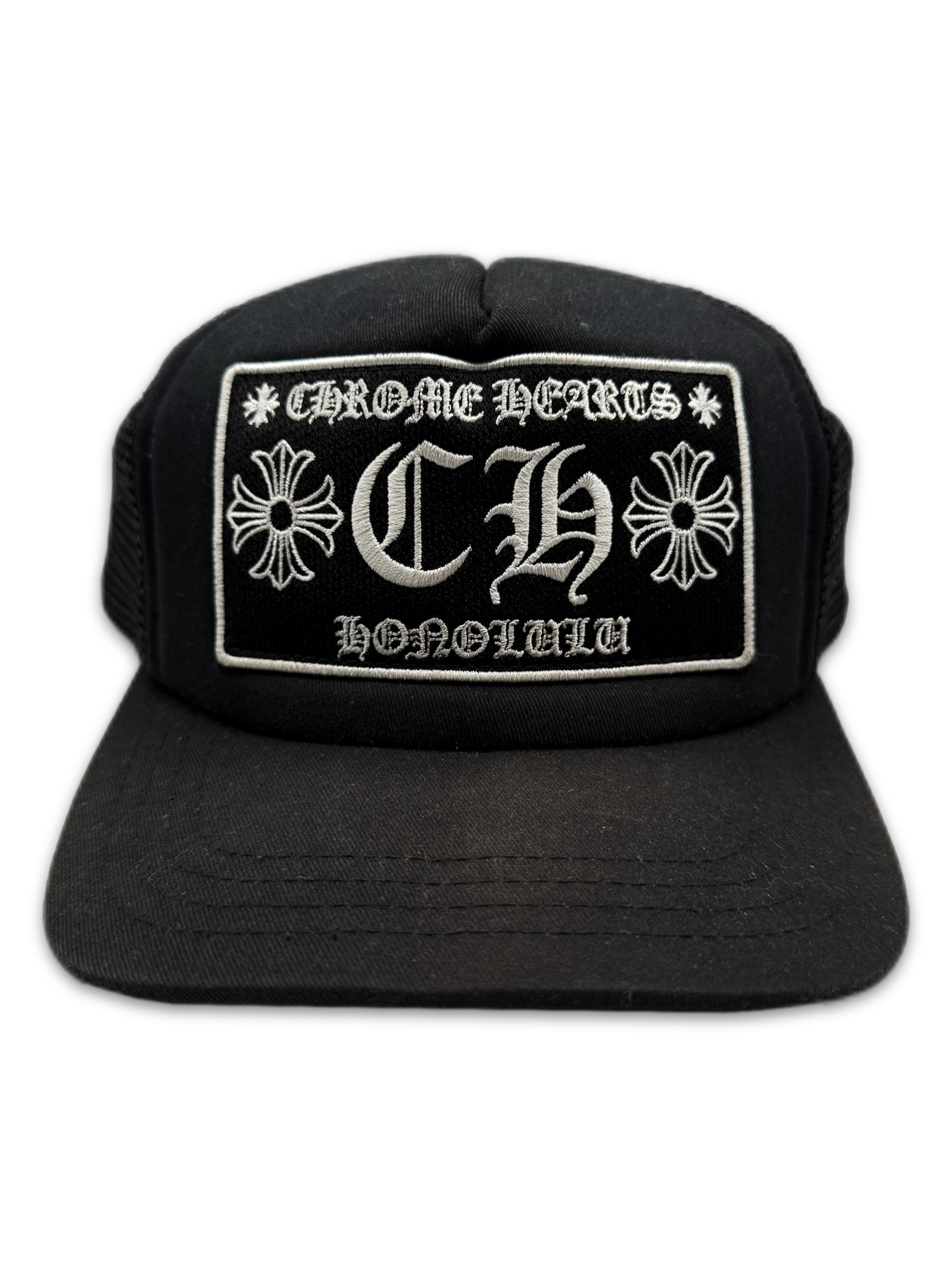 Chrome Hearts Honolulu Exclusive ‘CH’ Mesh Trucker Hat