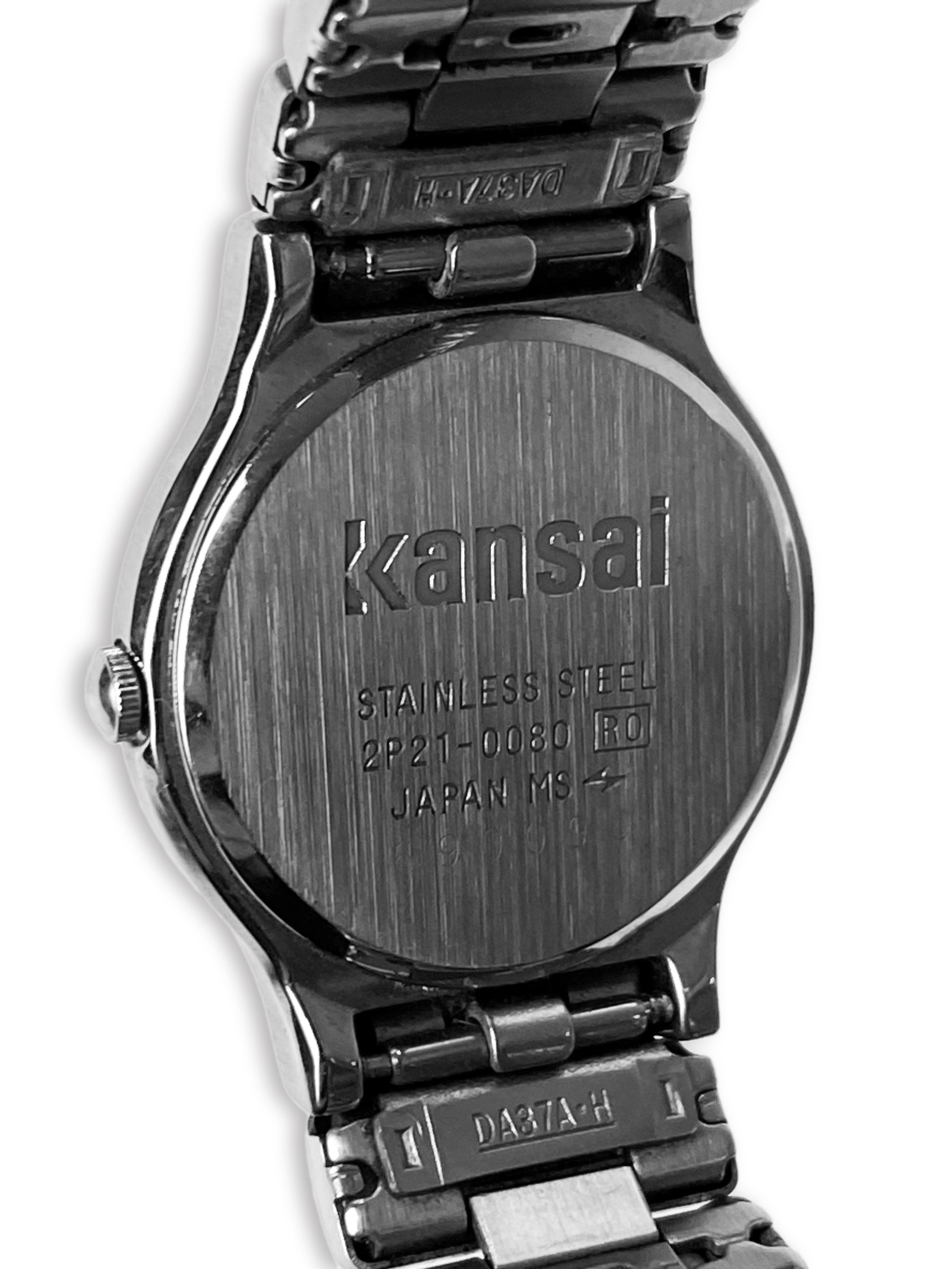 Kansai Yamamoto Silver Face Metallic Watch