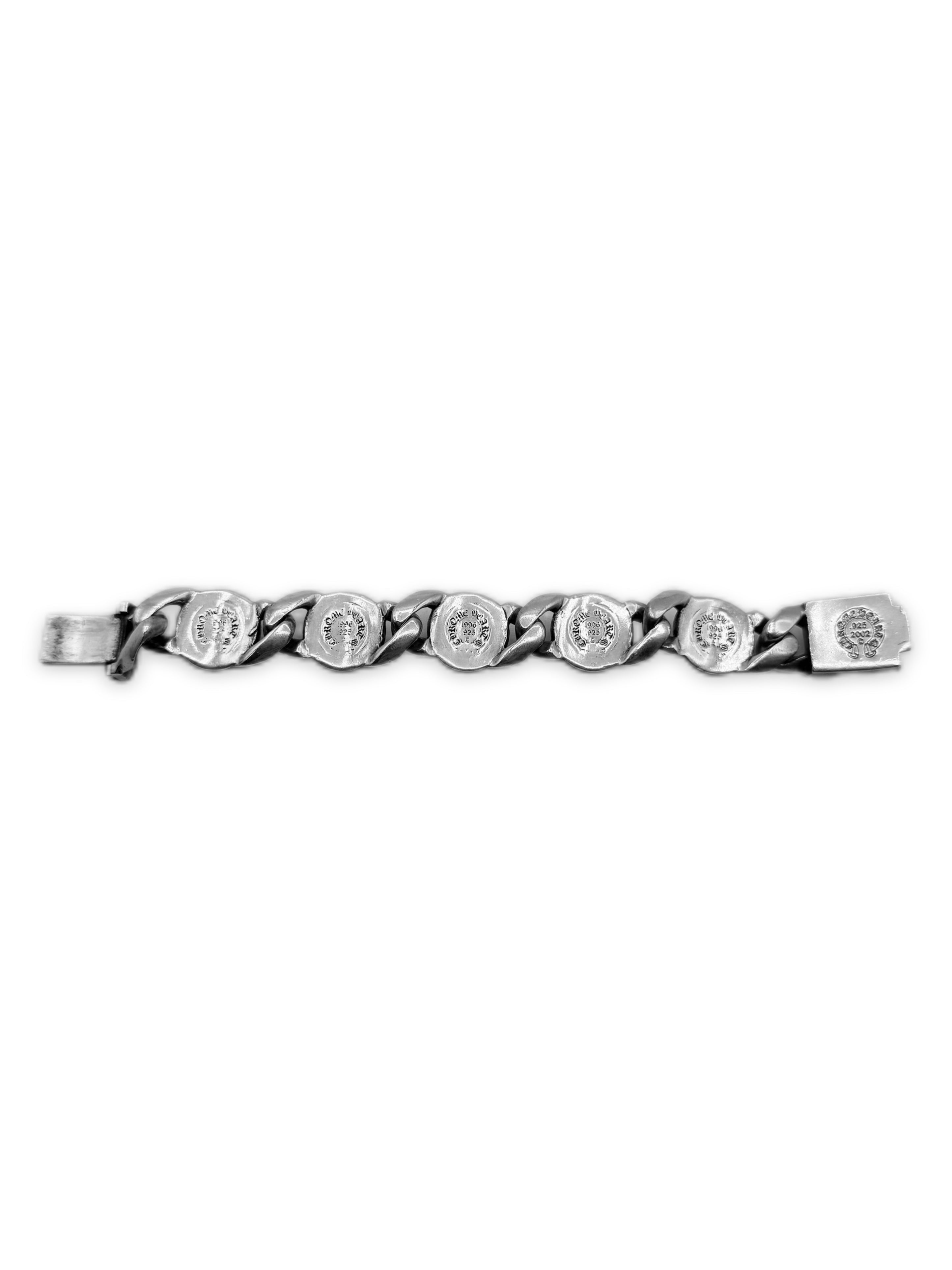 Chrome Hearts ‘Crying Heart’ Cuban Link .925 Silver Braceleto
