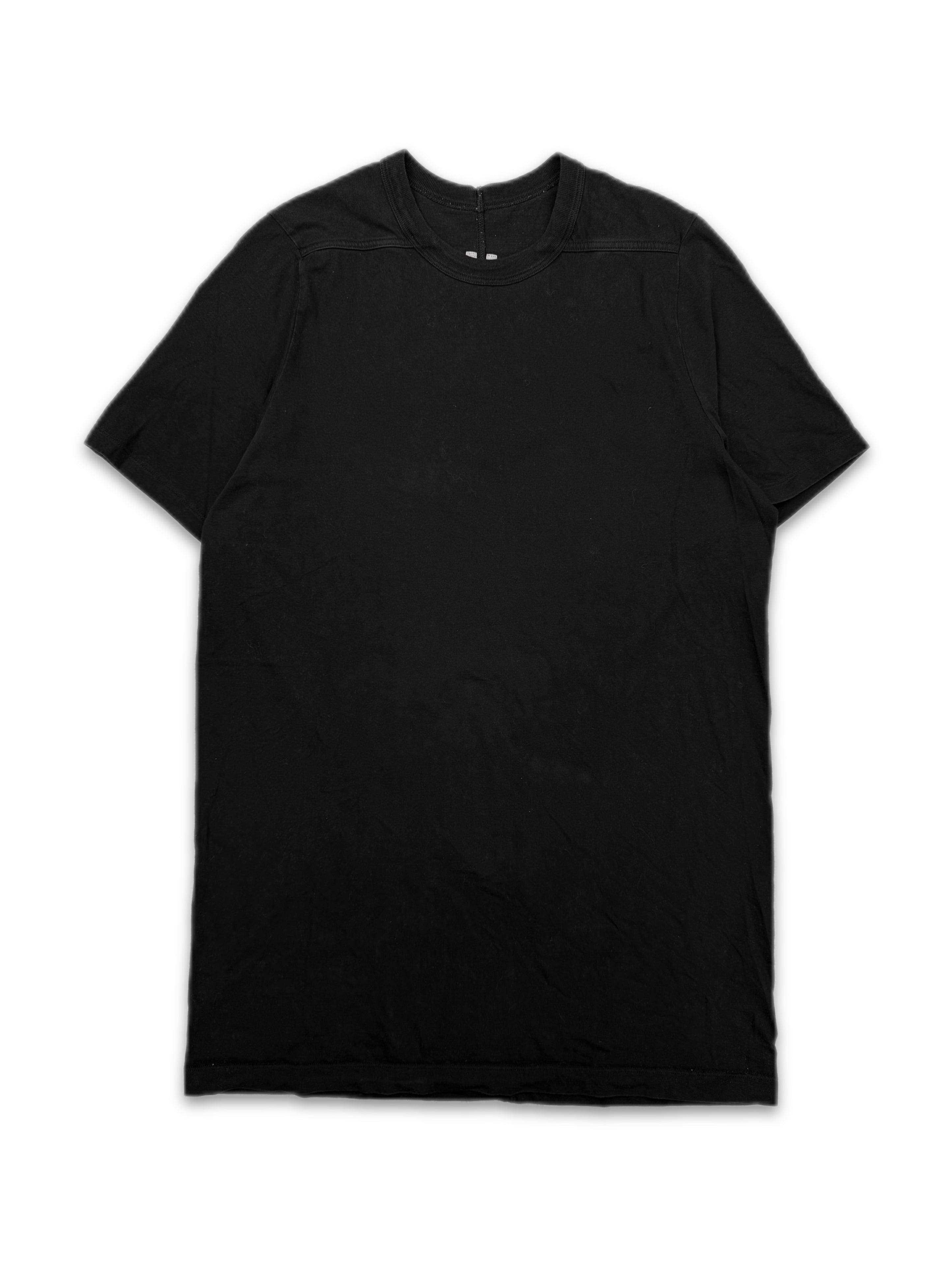 SS23 Rick Owens ‘EDFU’  Black Reinforced Seam T-Shirt