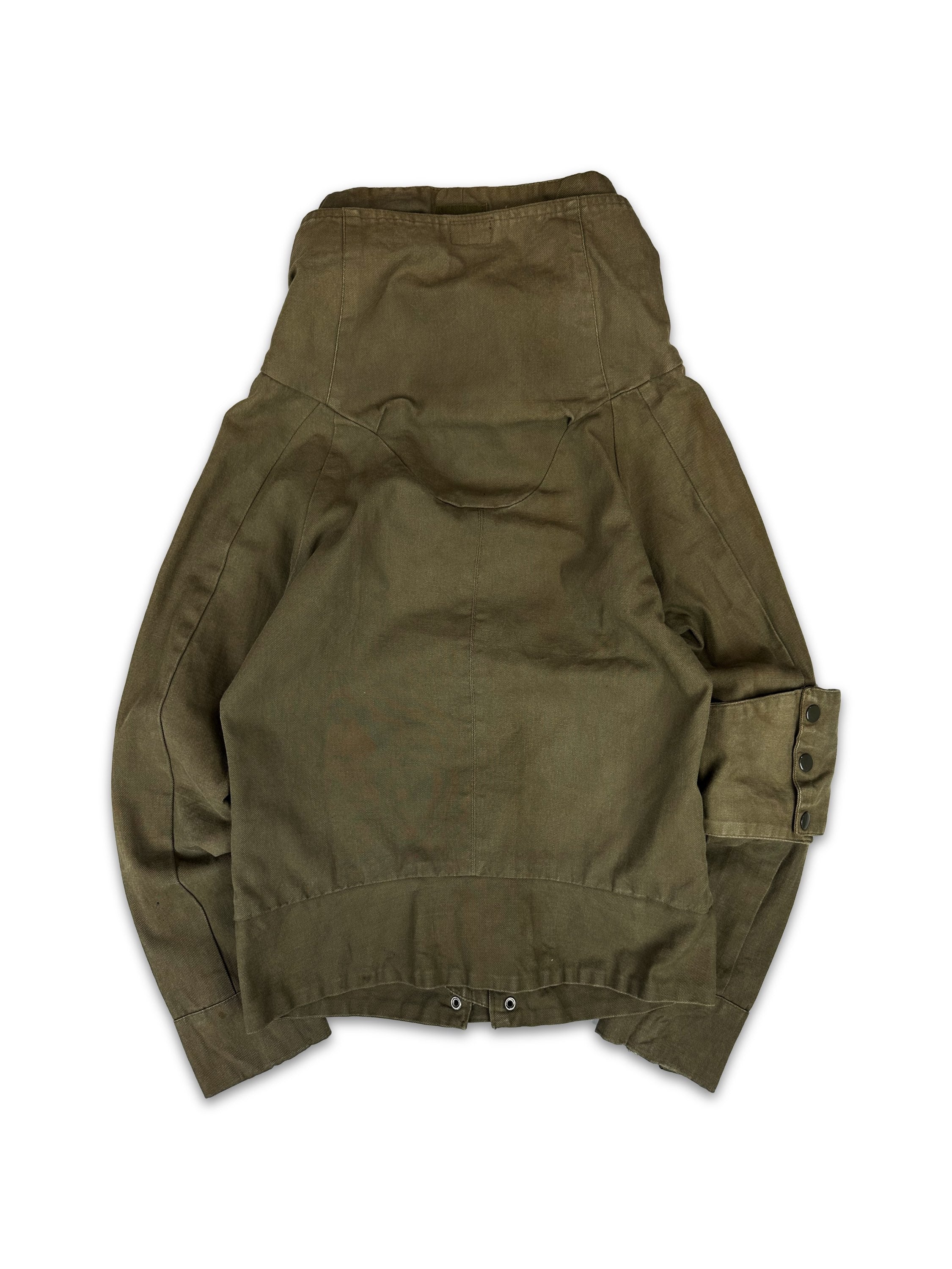 00s Attatchment Multi-zip Reinforced Aviation Jacket