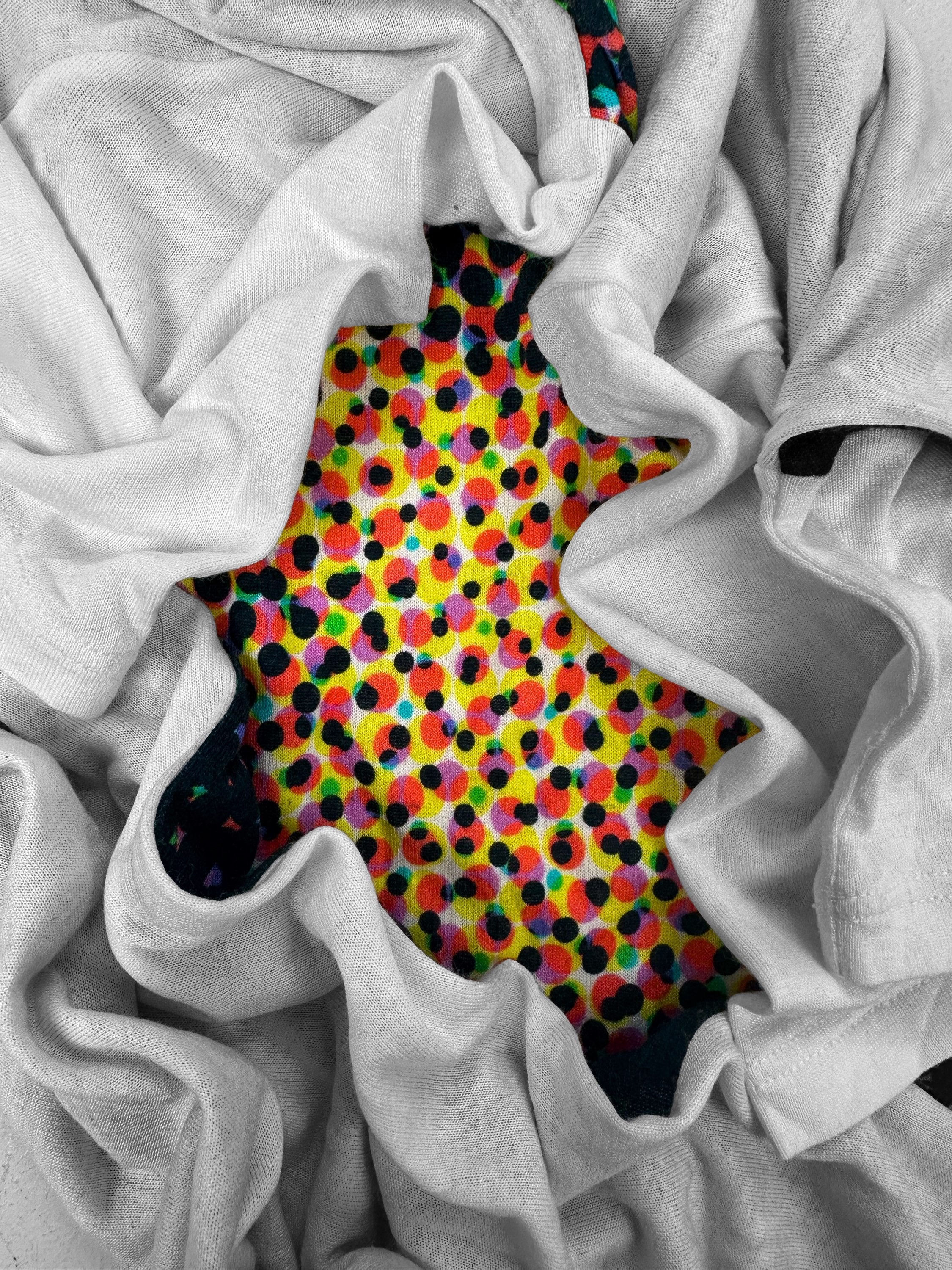 SS01 Maison Margiela ‘Face’ Pointillism Negative T-Shirt