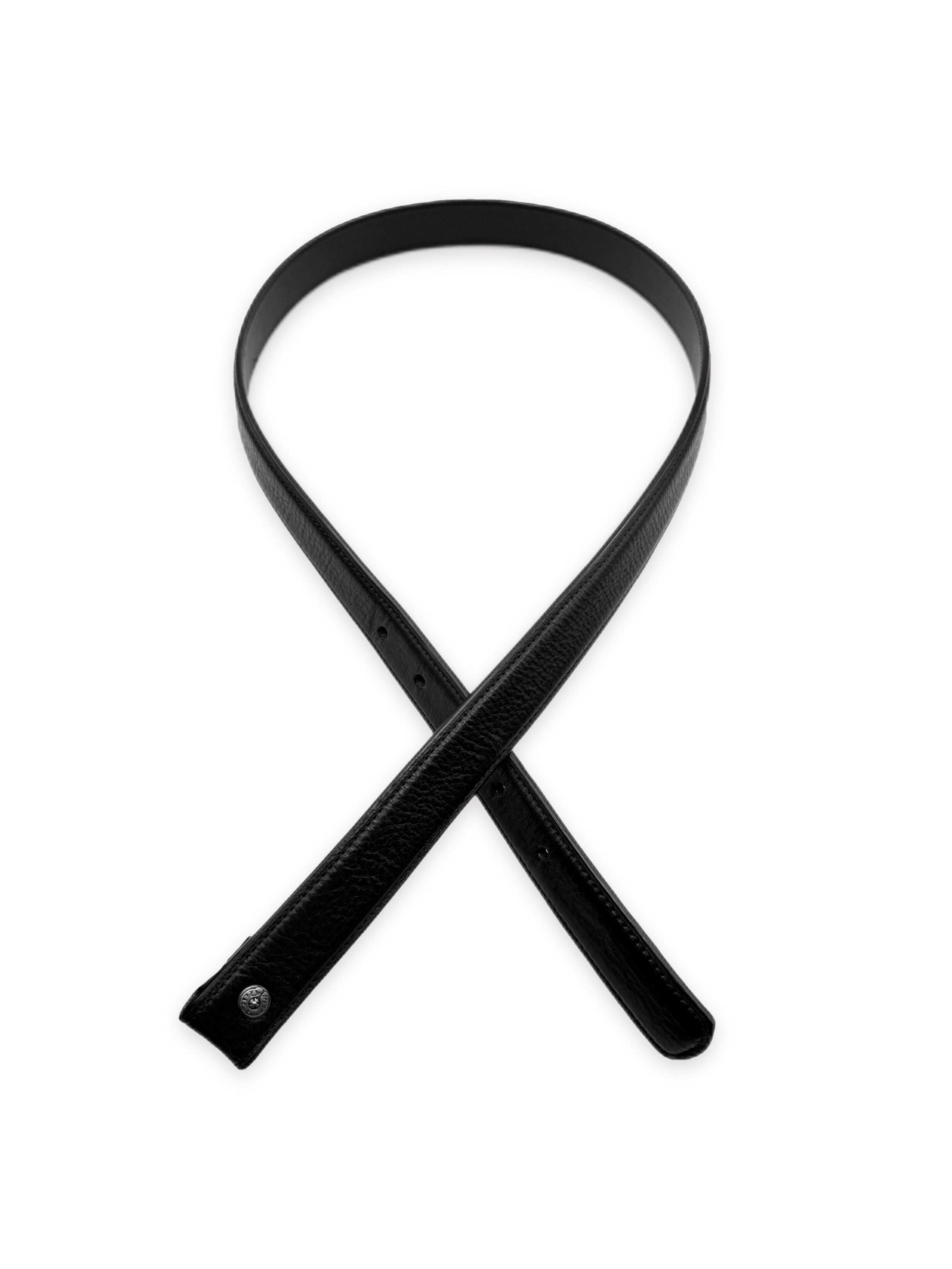 Chrome Hearts 1 inch Black Leather Belt Strap