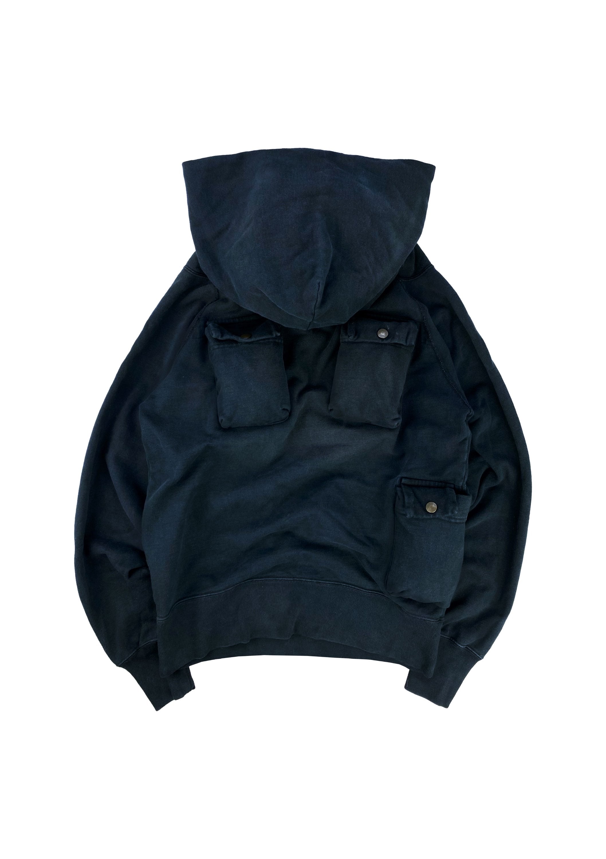 AW20 Kapital Alpine Fleecy Multi Pocket Utility Cargo Hoodie