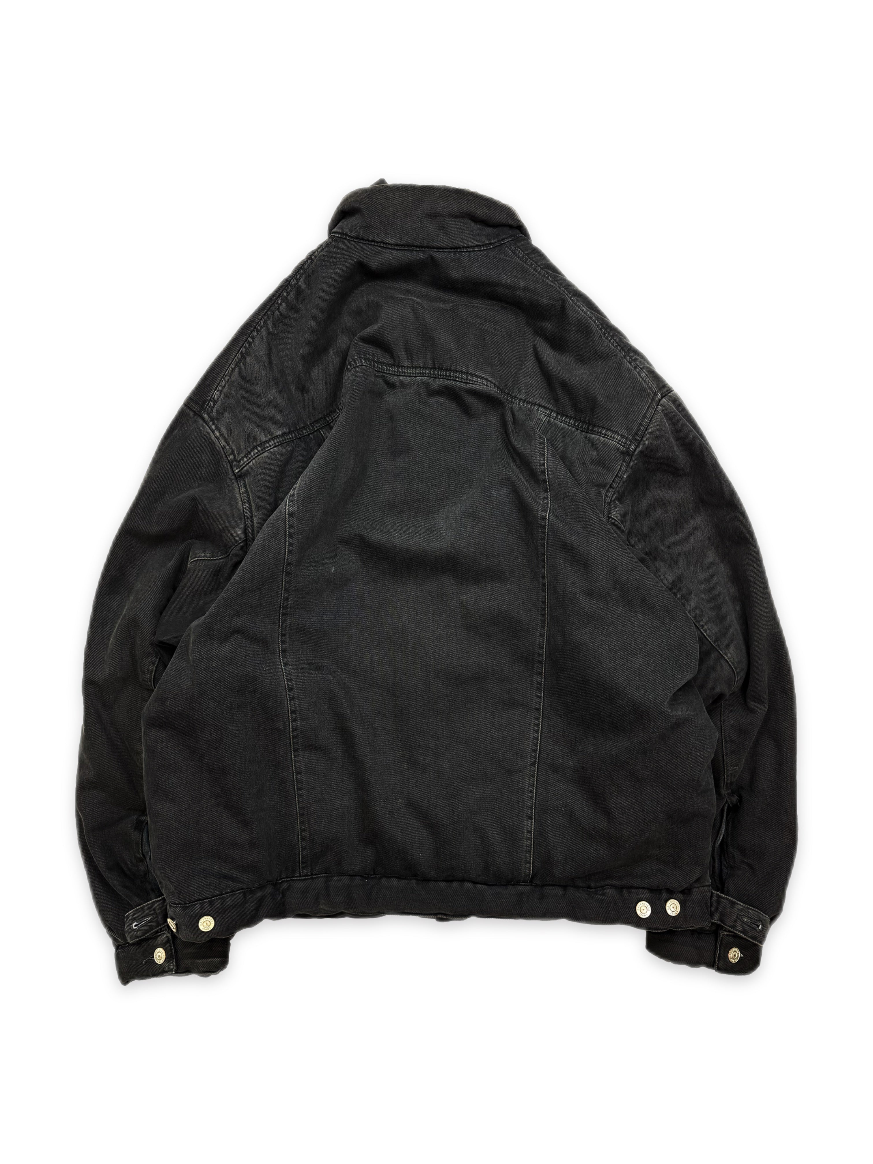 SS22 Balenciaga ‘Padded’ Oversized Washed Denim Jacket