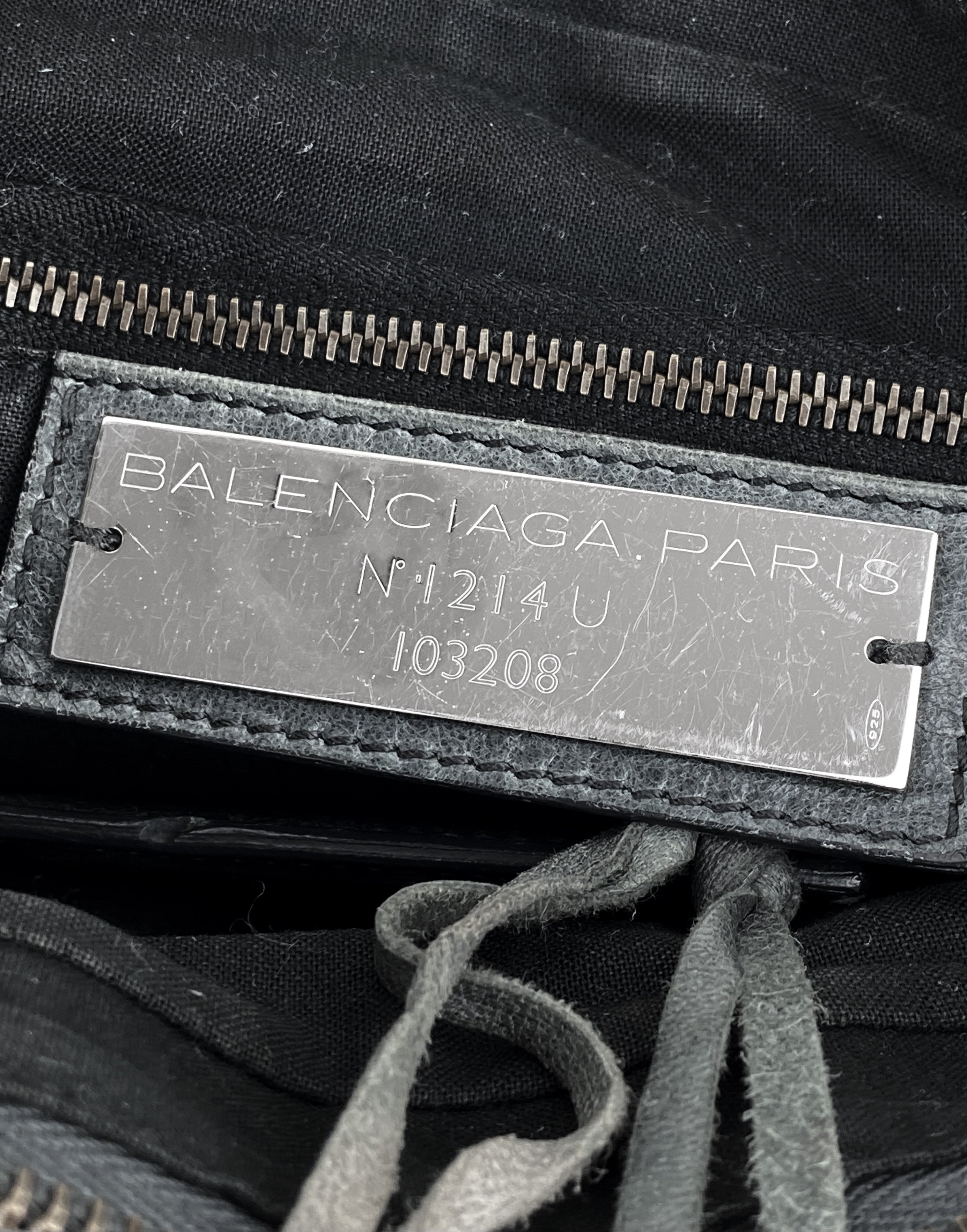 Balenciaga Lambskin Leather Tassel Weaved “City” Bag