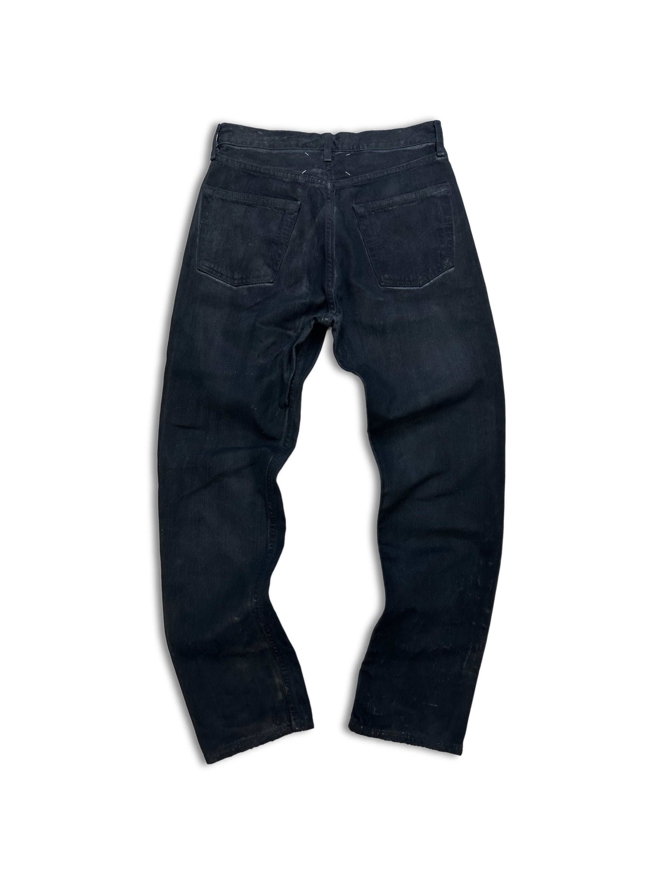 AW99 Maison Margiela Artisanal ‘Painted’ Black/Blue Denim
