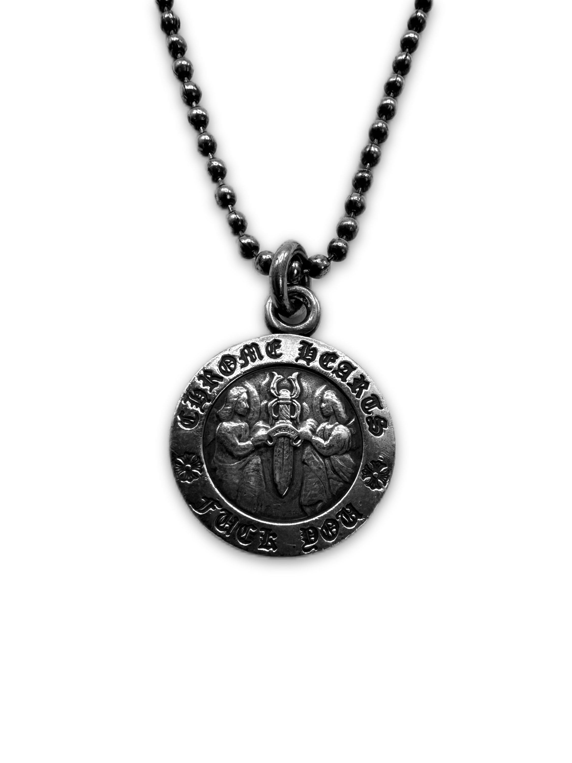Chrome Hearts ‘Angel’ Medallion .925 Silver Charm Pendant