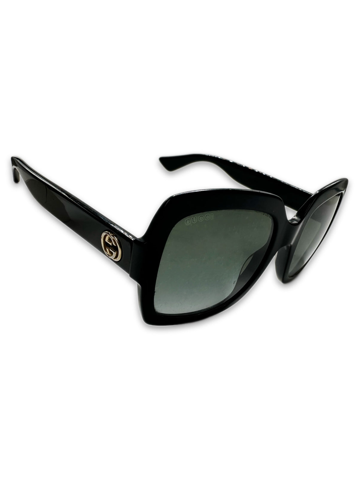 00S GUCCI EMERALD GREEN TINT SQUARE FRAME SUNGLASSES | ArchiveThreads