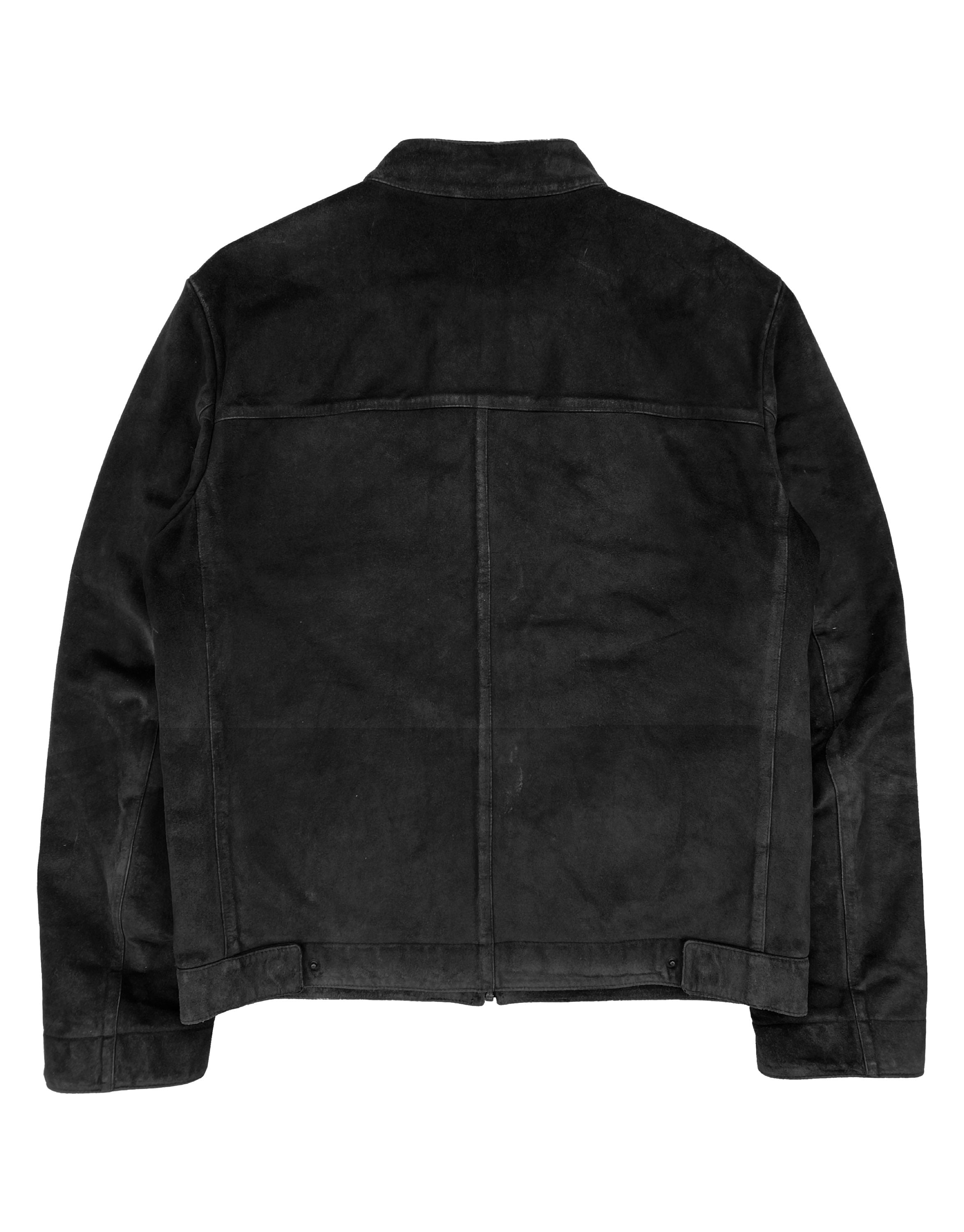 Gucci by Tom Ford Suede Black Biker Jacket