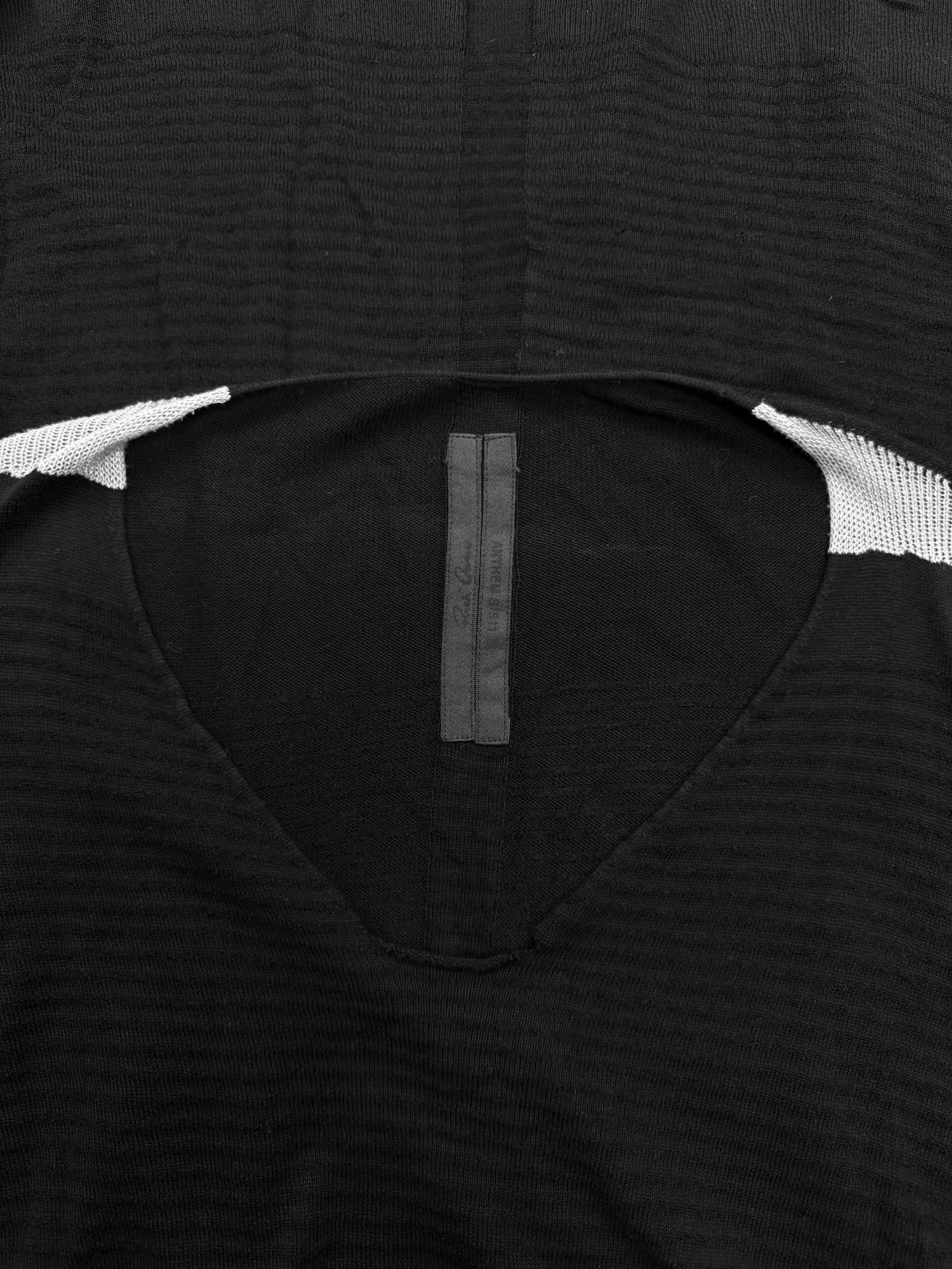 SS11 Rick Owens ‘Anthem’ Loose Gauge Striped Knit Sweater