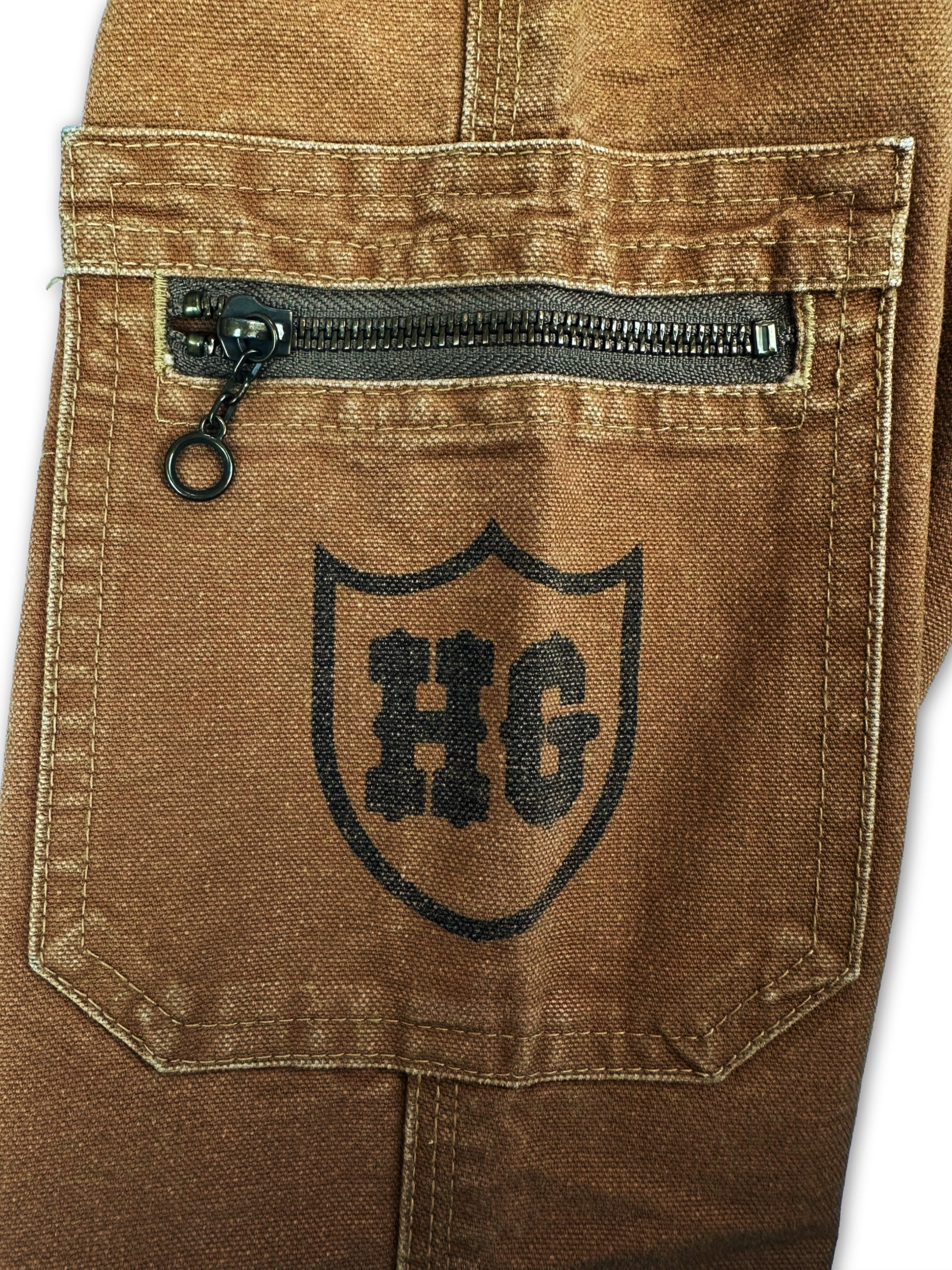 00s Hysteric Glamour ‘Carptener’ Brown Reinforced Cargo Pants