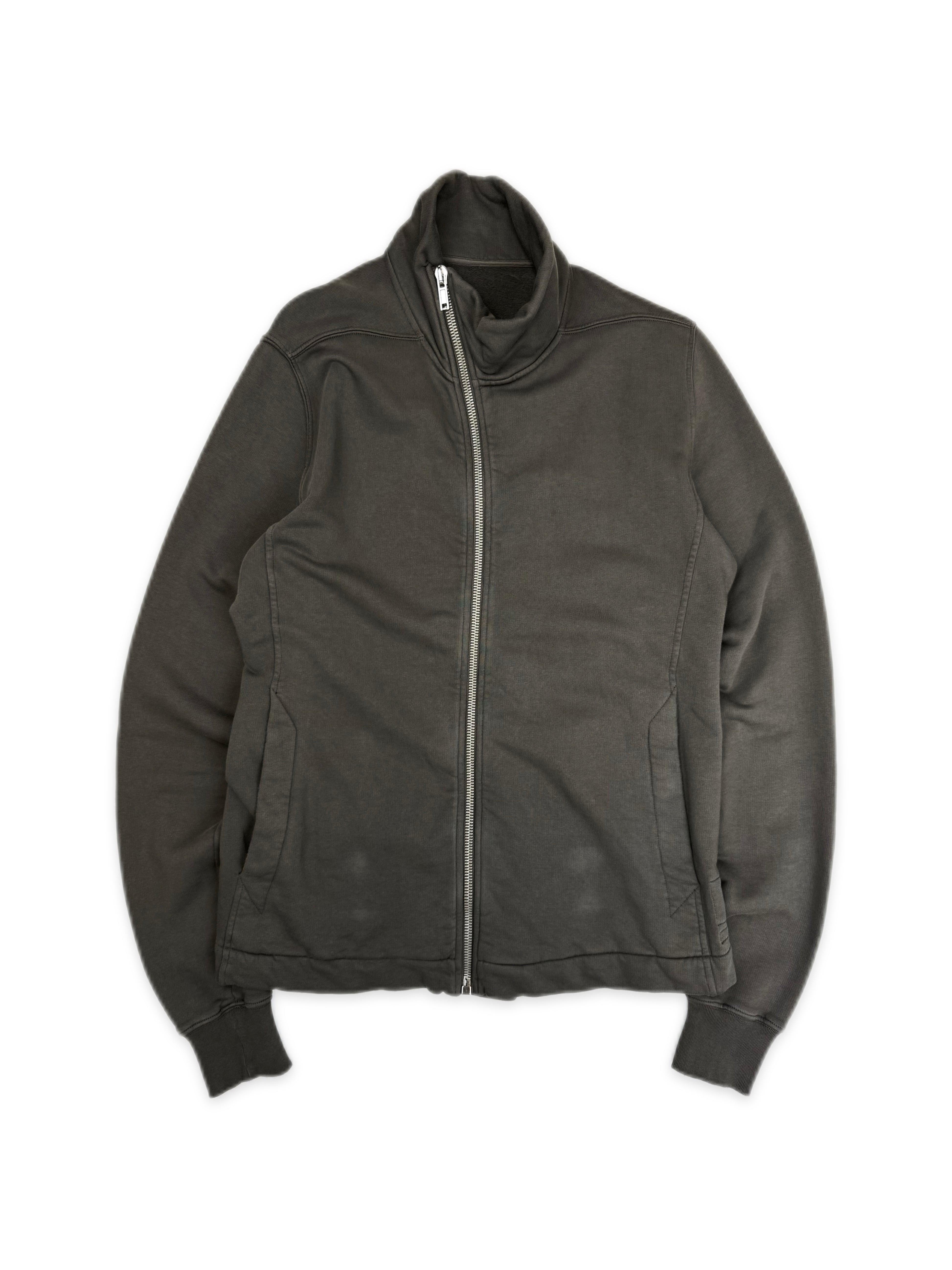 AW15 Rick Owens Asymmetric ‘Bauhaus’ Zip Sweater