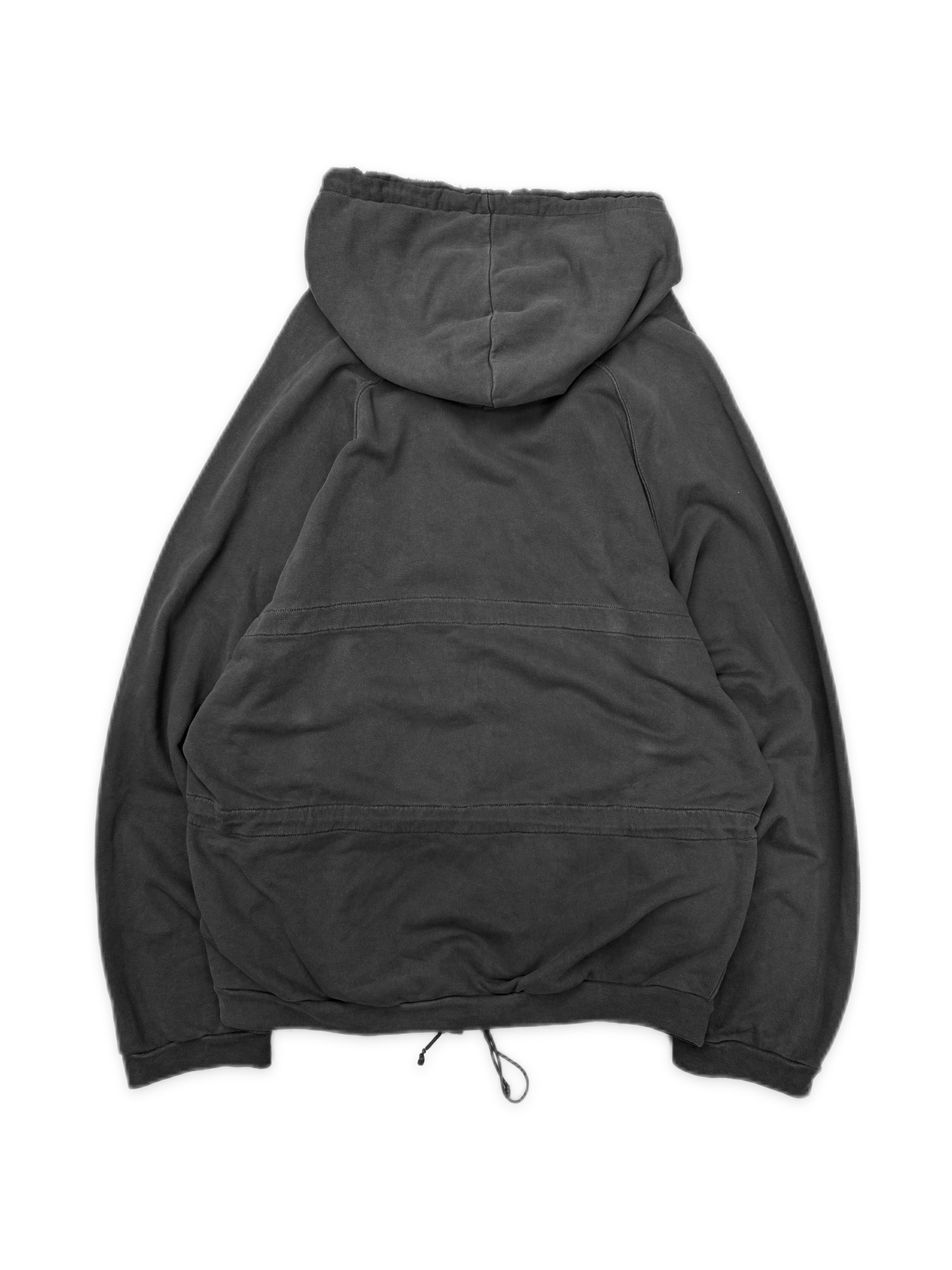 SS04 Raf Simons MTCBU Oversized String Charcoal Grey Hoodie