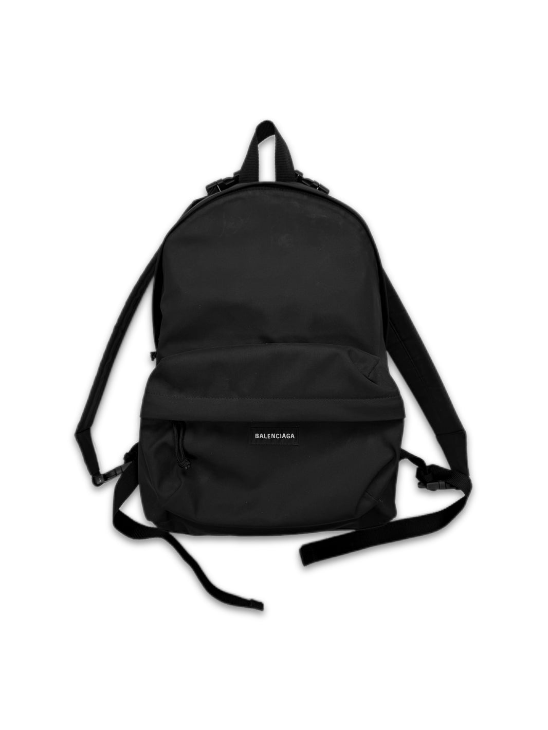 Balenciaga ‘Explorer’ Buckle Strap Black Logo Backpack