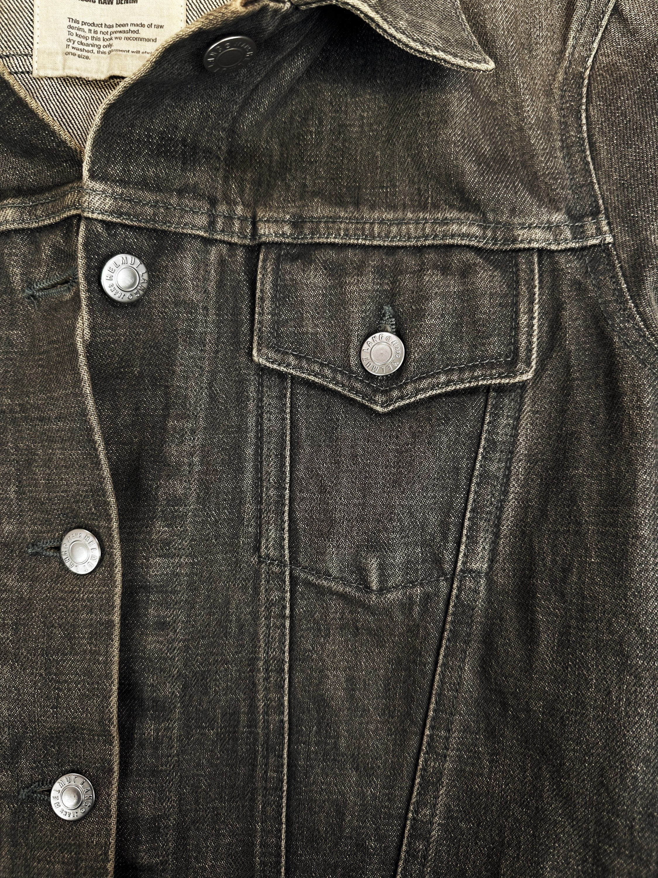 00s Helmut Lang Dirt Wash Raw Denim Jacket