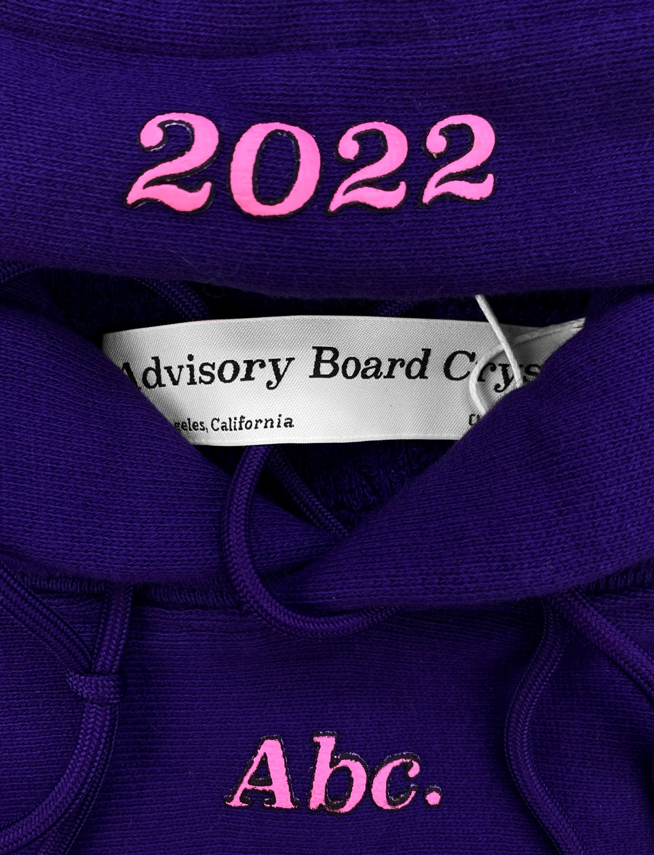 AW21 Advisory Board Crystals ‘Get Rich’ Purple Bubble Print Hoodie