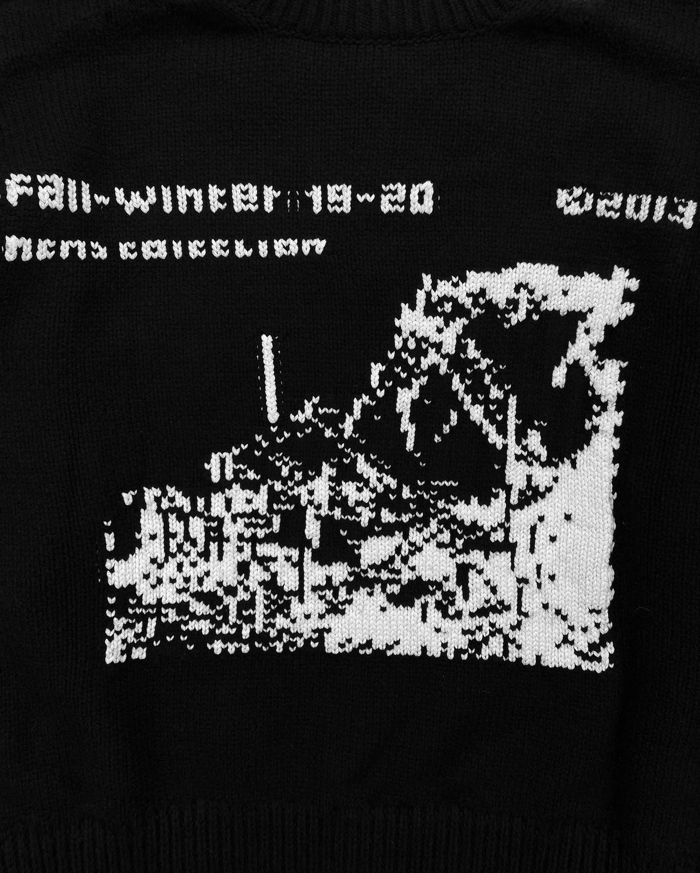FW19 Off-White ‘Factory’ Heavy Weight Wool Knitted Sweater