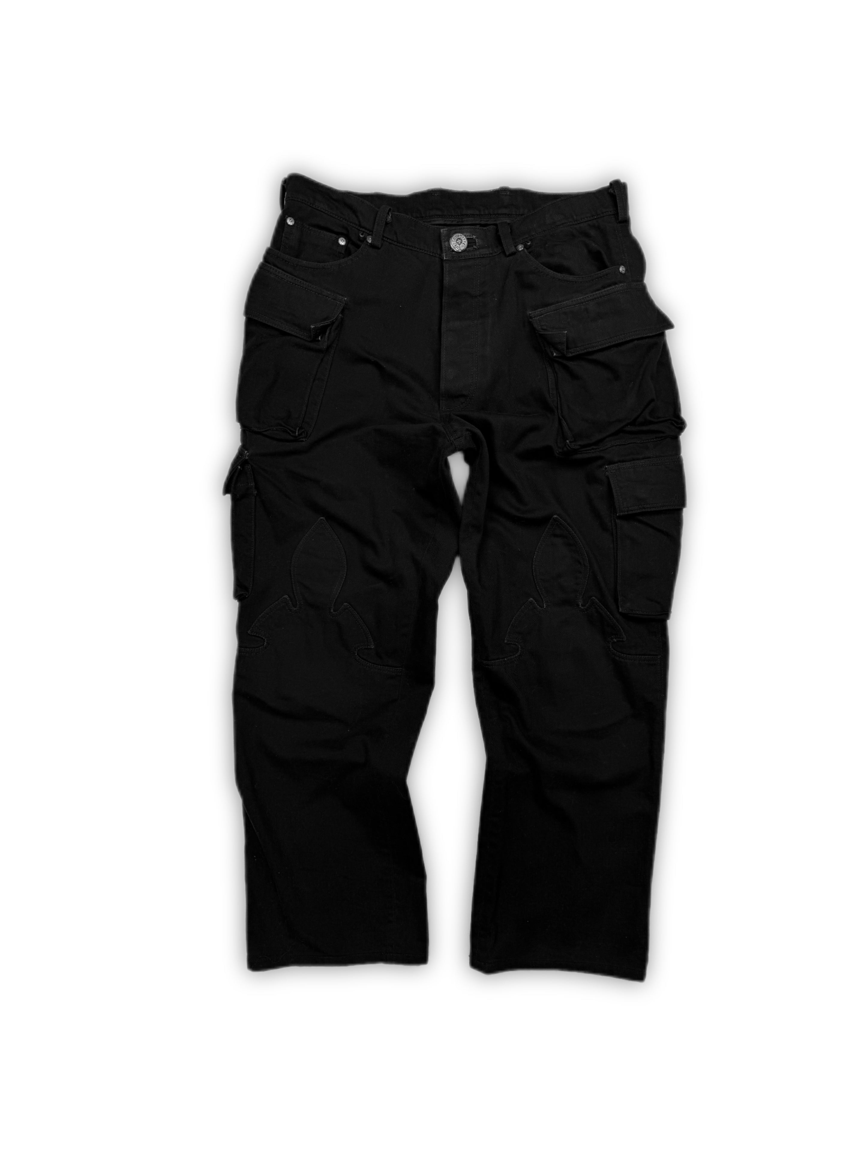 Chrome Hearts ‘Fatigue’ Baggy Multi Pocket Fleur Knee Cargo Pants