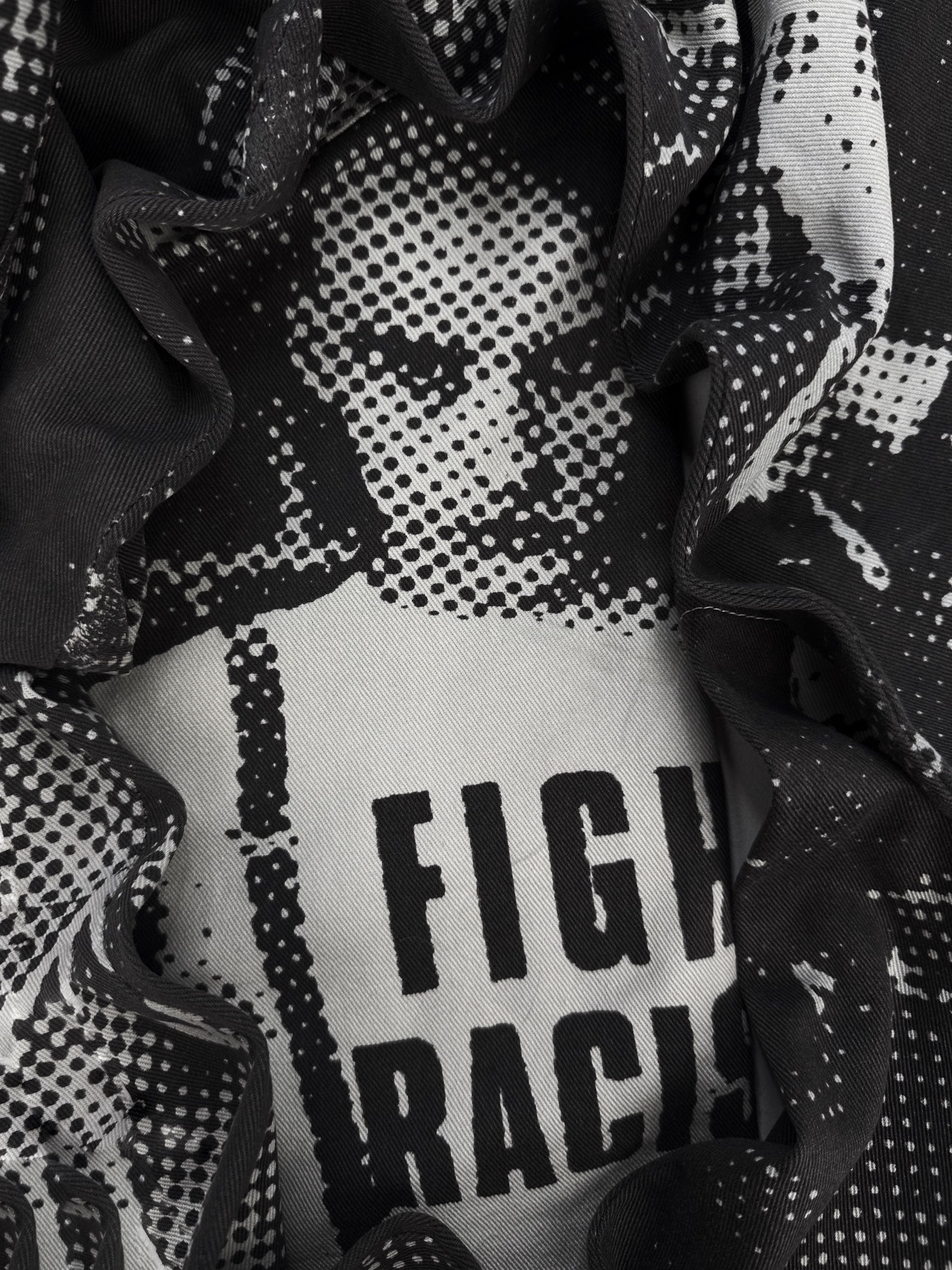 AW97 Jean Paul Gaultier ‘Fight Racism’ Trompe L’Oeil Denim