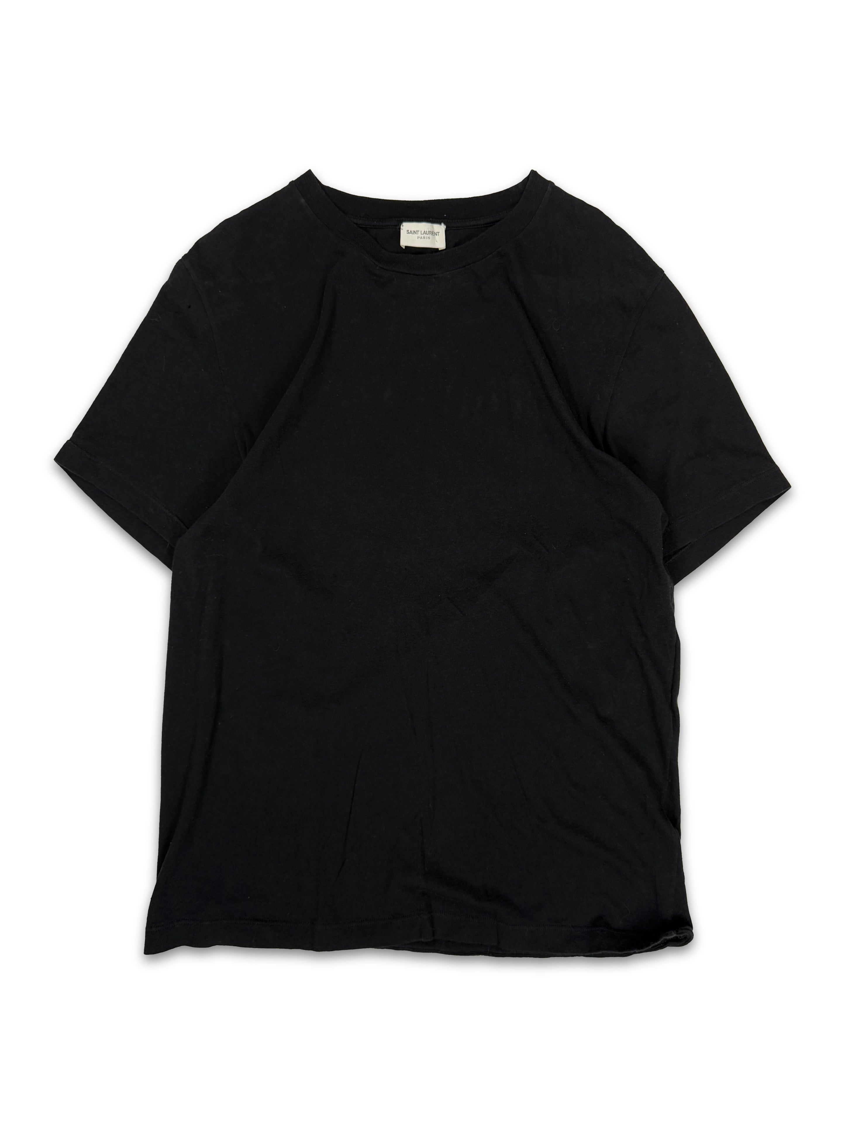 Saint Laurent Paris ‘Snake Love’ Red Hearts Black Graphic T-Shirt