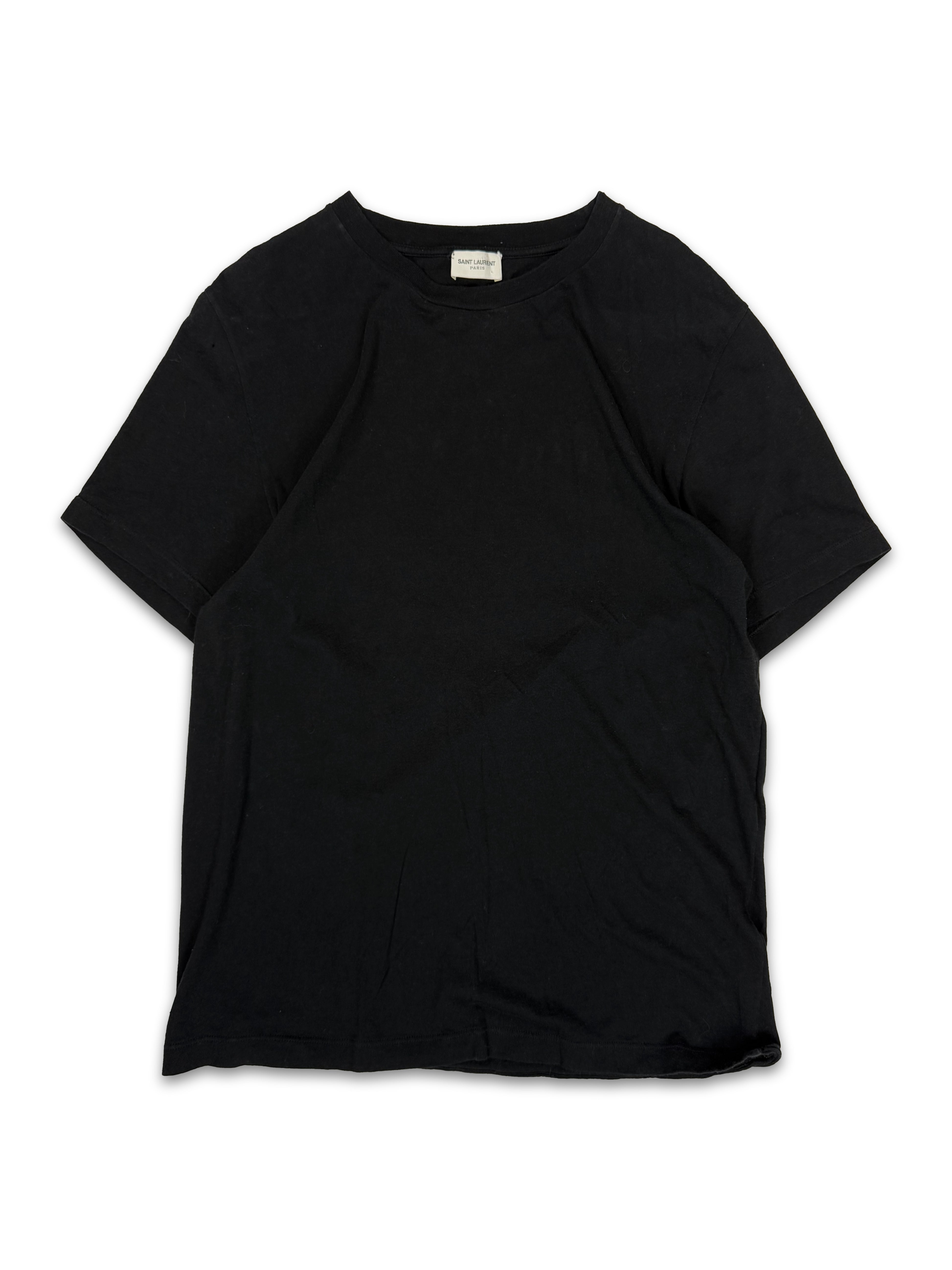 Saint Laurent Paris ‘Snake Love’ Red Hearts Black Graphic T-Shirt