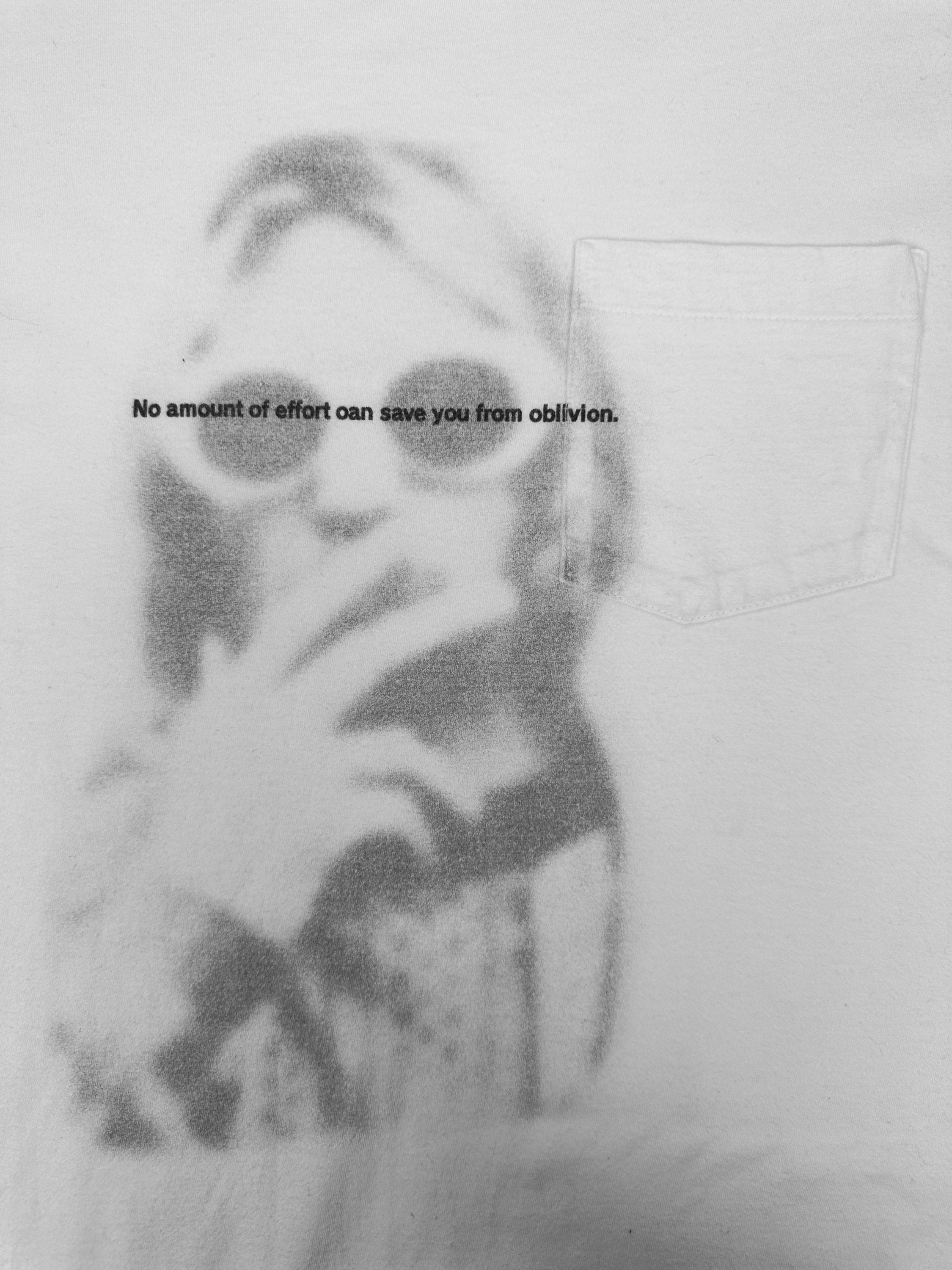 Number (N)ine x Kurt Cobain ‘Oblivion’ White Portrait T-Shirt