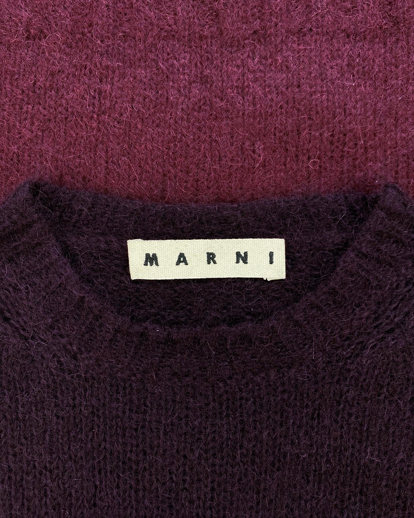 Marni Split Gradient Wool Knitted Sweater