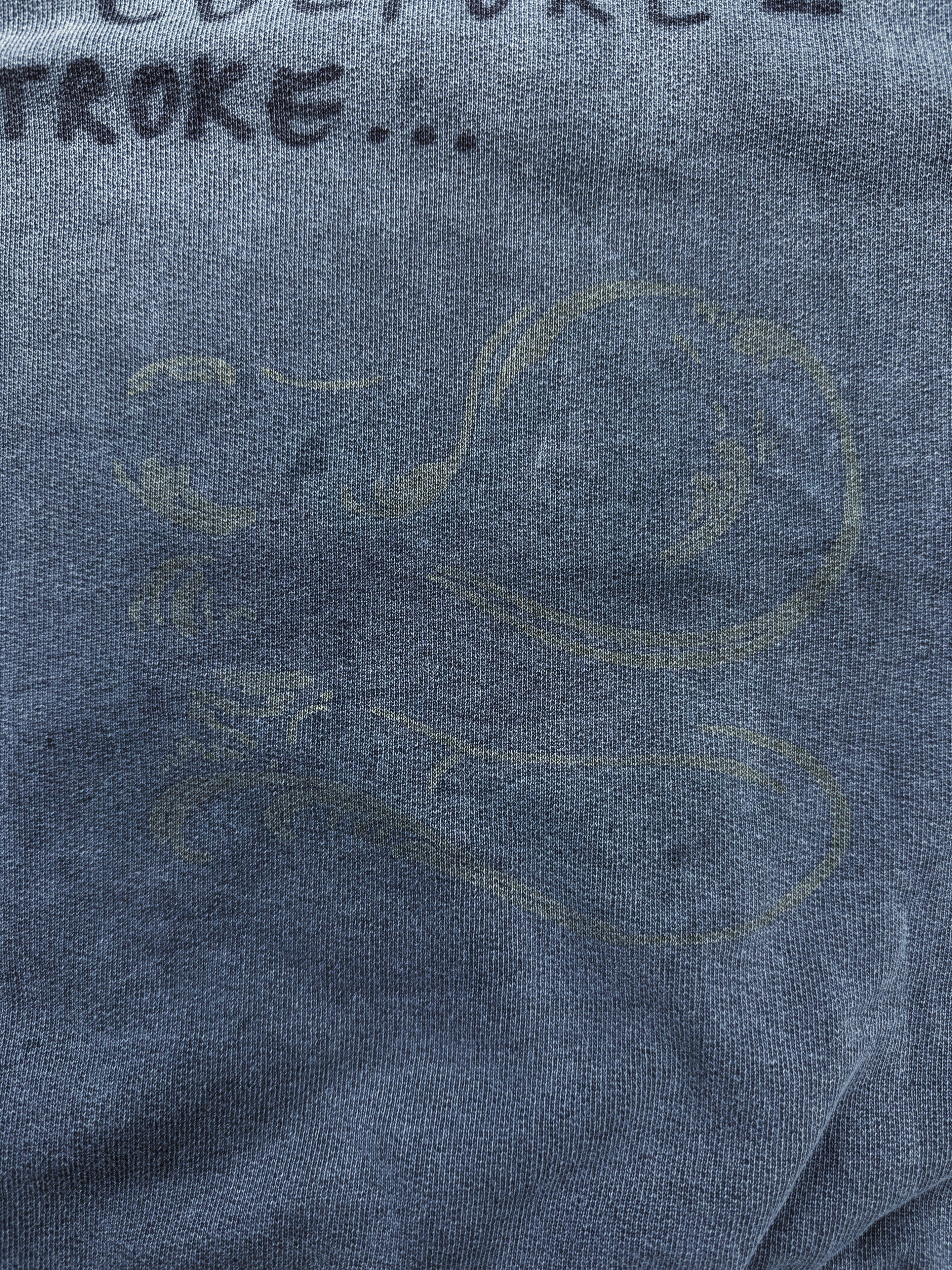 AW04 Raf Simons ‘Shipwreck’ Waves Slate Blue Crewneck