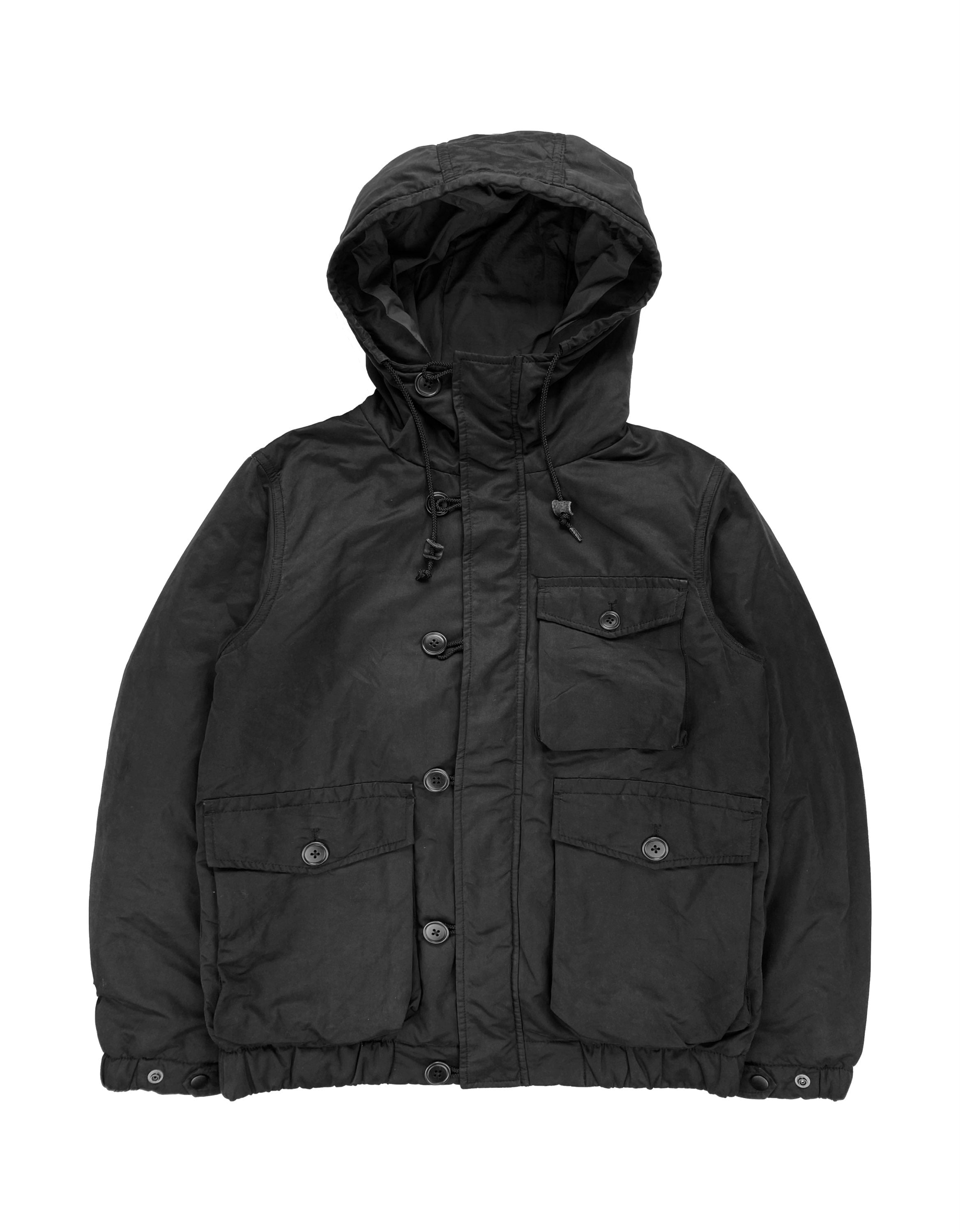 Number (N)ine Slate Grey Down Fill Padded Cargo Jacket