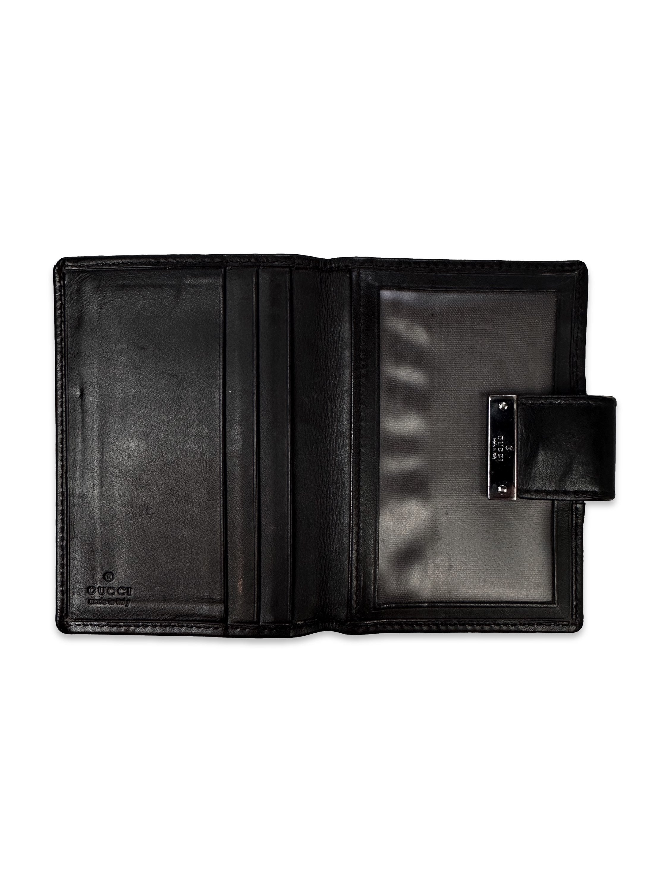 Gucci ‘GG’ Monogram Brown Leather Bifold Wallet