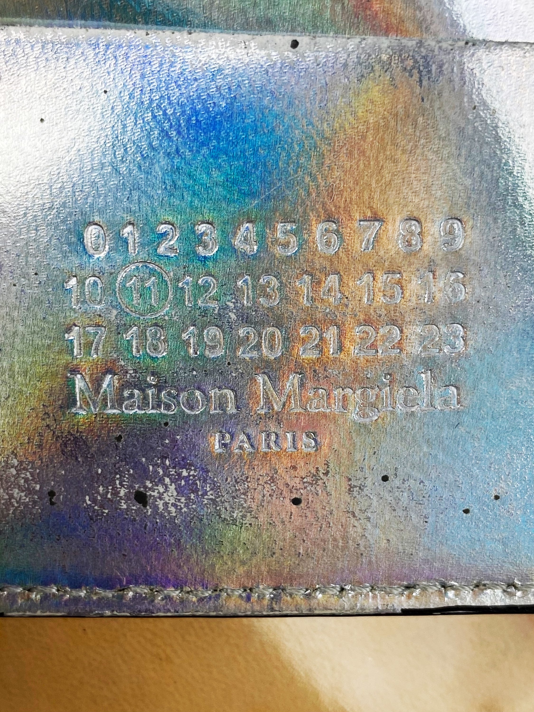 00s Maison Margiela Iridescent Bifold Four Stitch Wallet