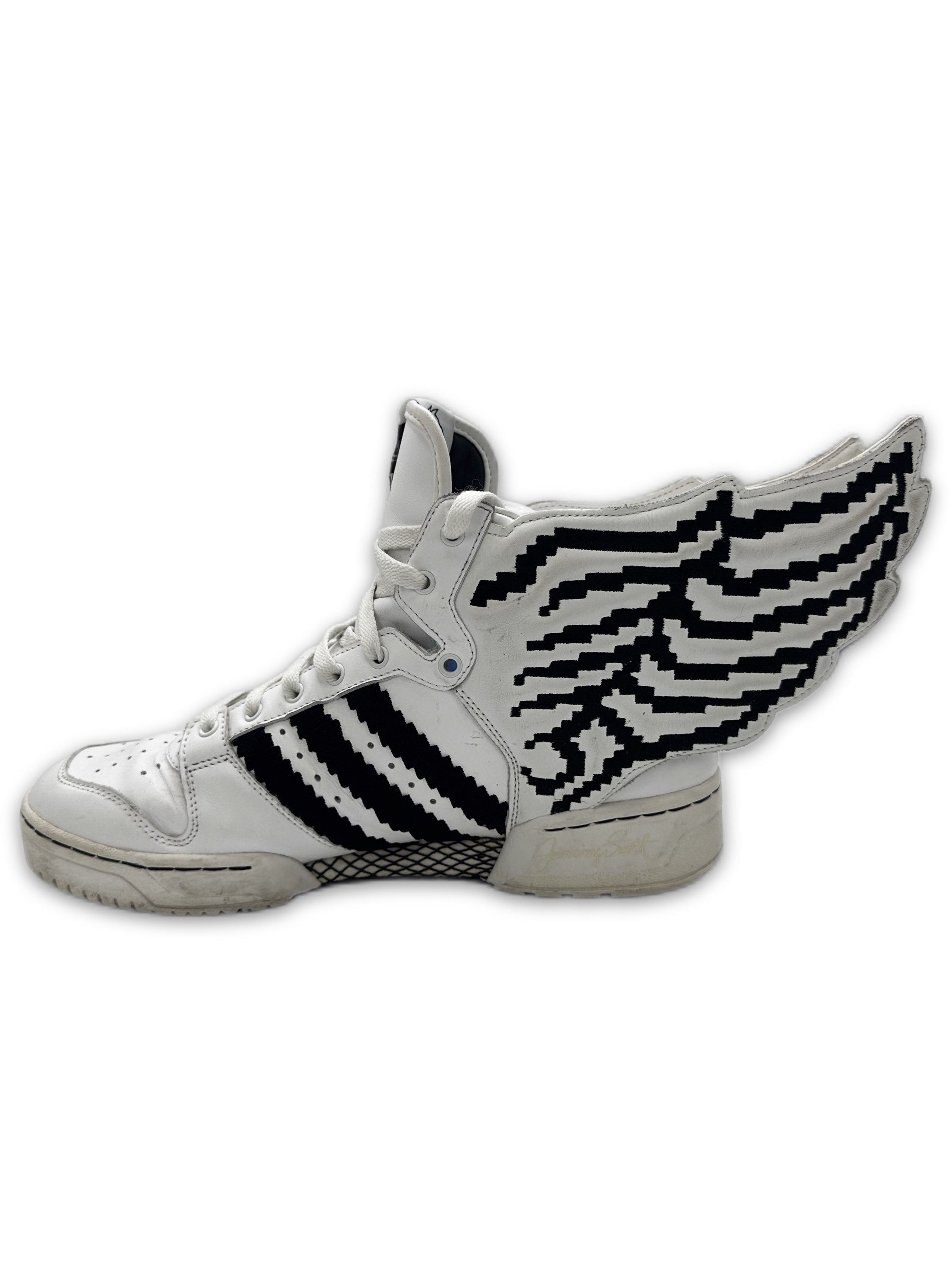 2015 Jeremy Scott x Adidas ‘Wings’ 2.0 White Hi-top Sneakers