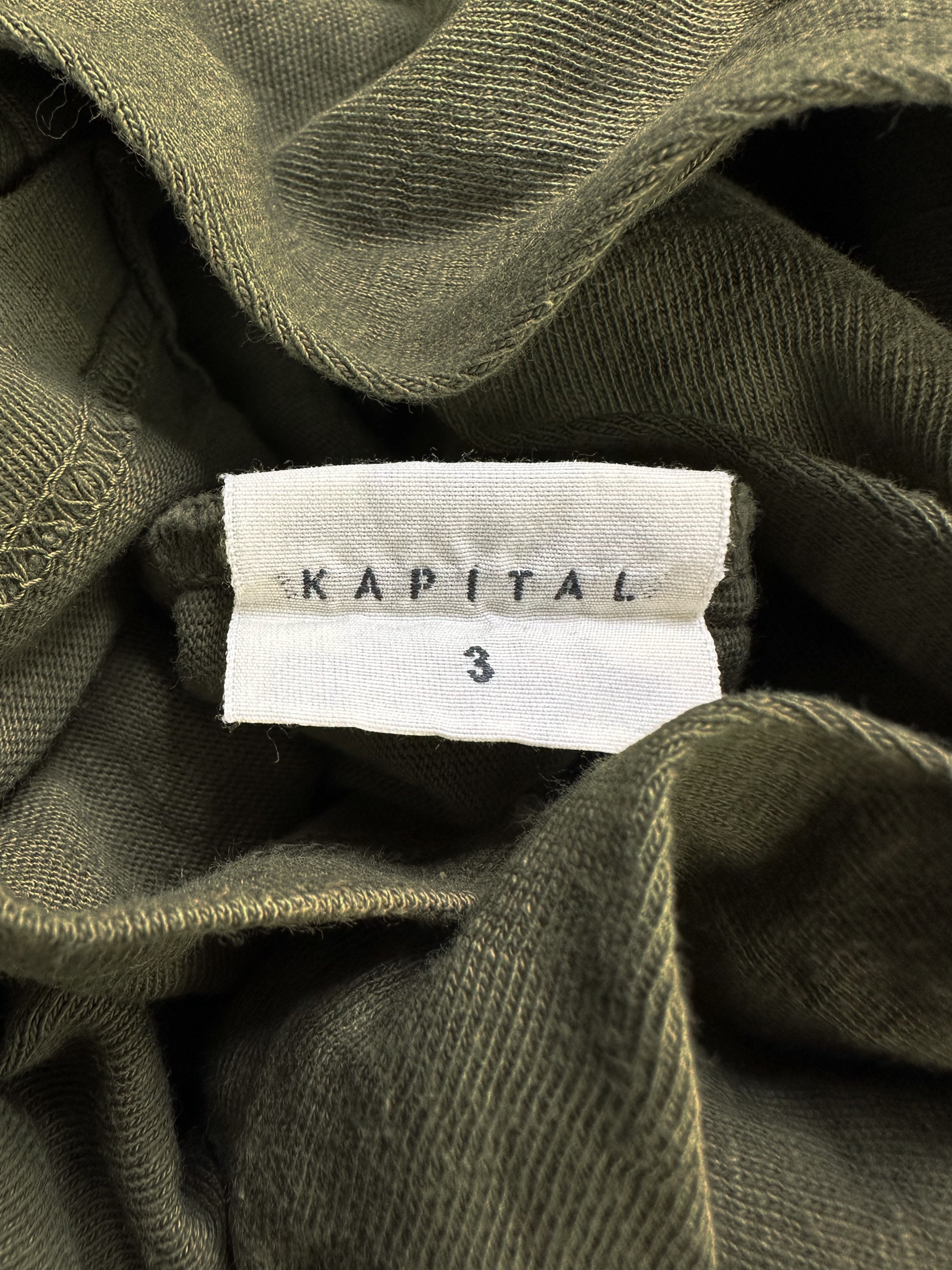 Kapital Olive Green Reinforced Long Sleeve Shirt