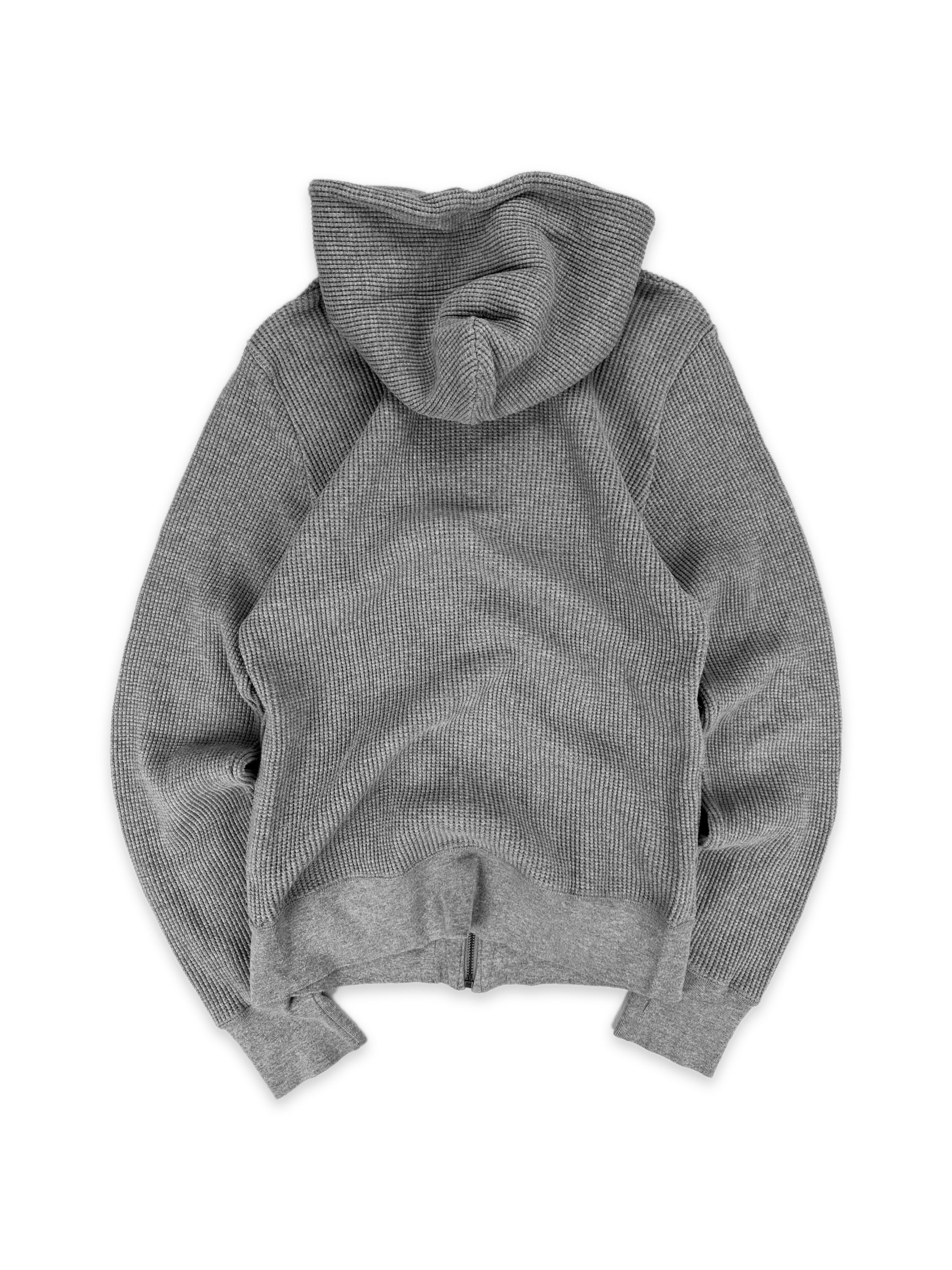 00s Hysteric Glamour ‘Devil’ Red Show Girl Waffle Hoodie
