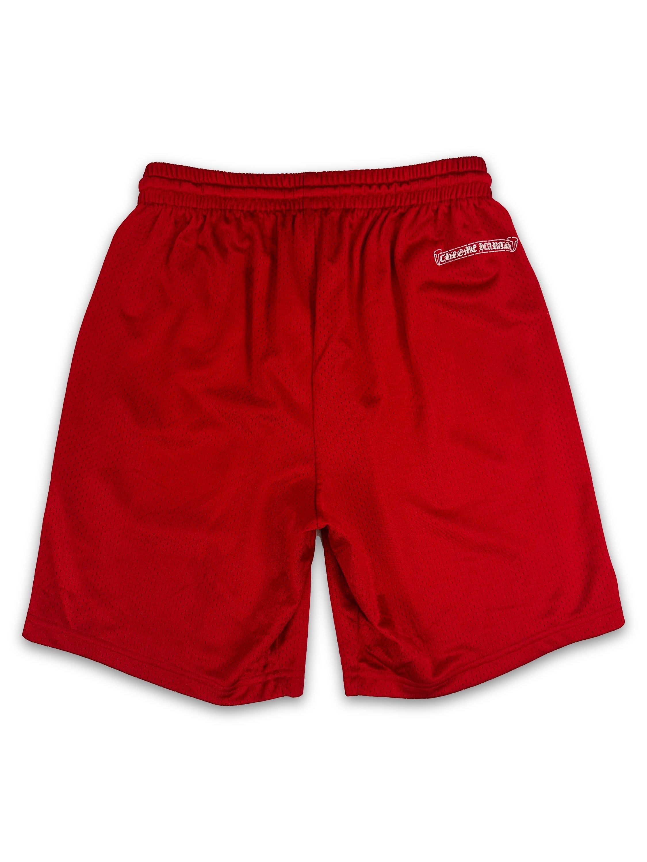 Chrome Hearts x Matty Boy ‘99 Team’ Red Logo Mesh Shorts