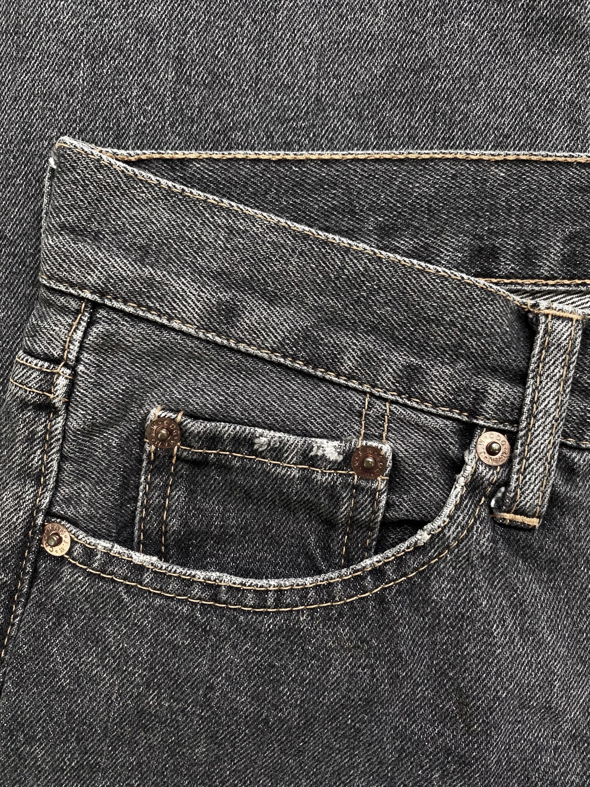 SS04 Junya Watanabe Stone Wash Slate Grey Denim Jeans