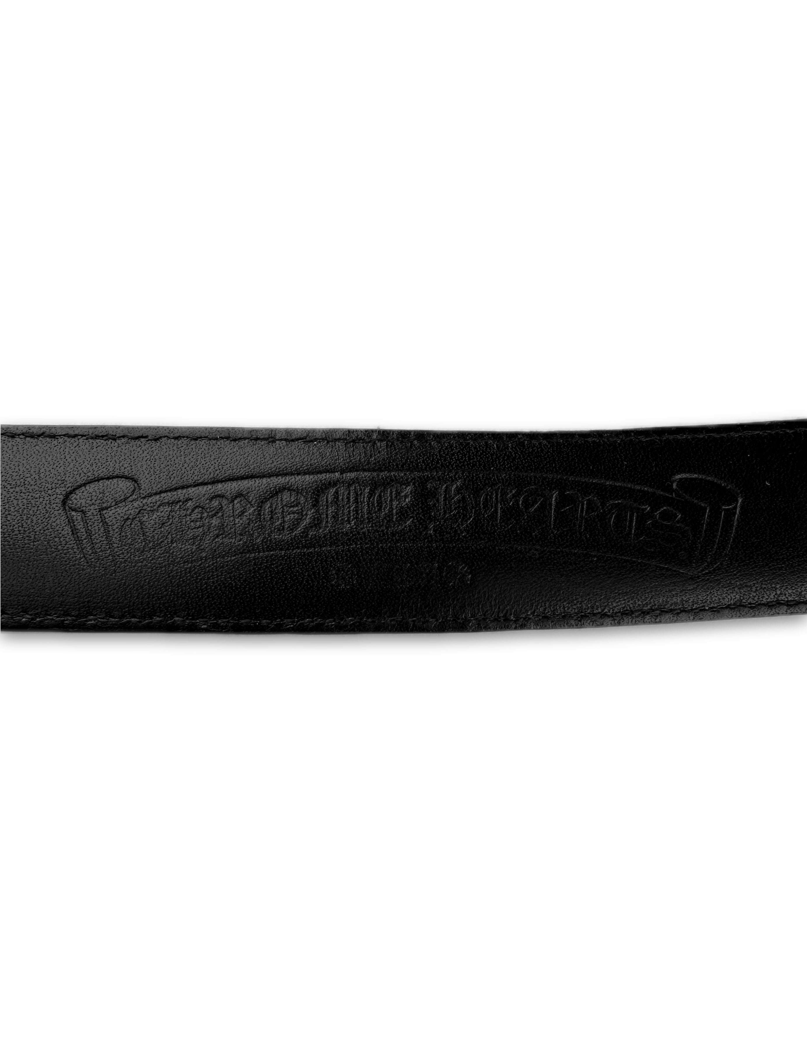 Chrome Hearts ‘Rockstar’ Punk Leather .925 Silver Belt