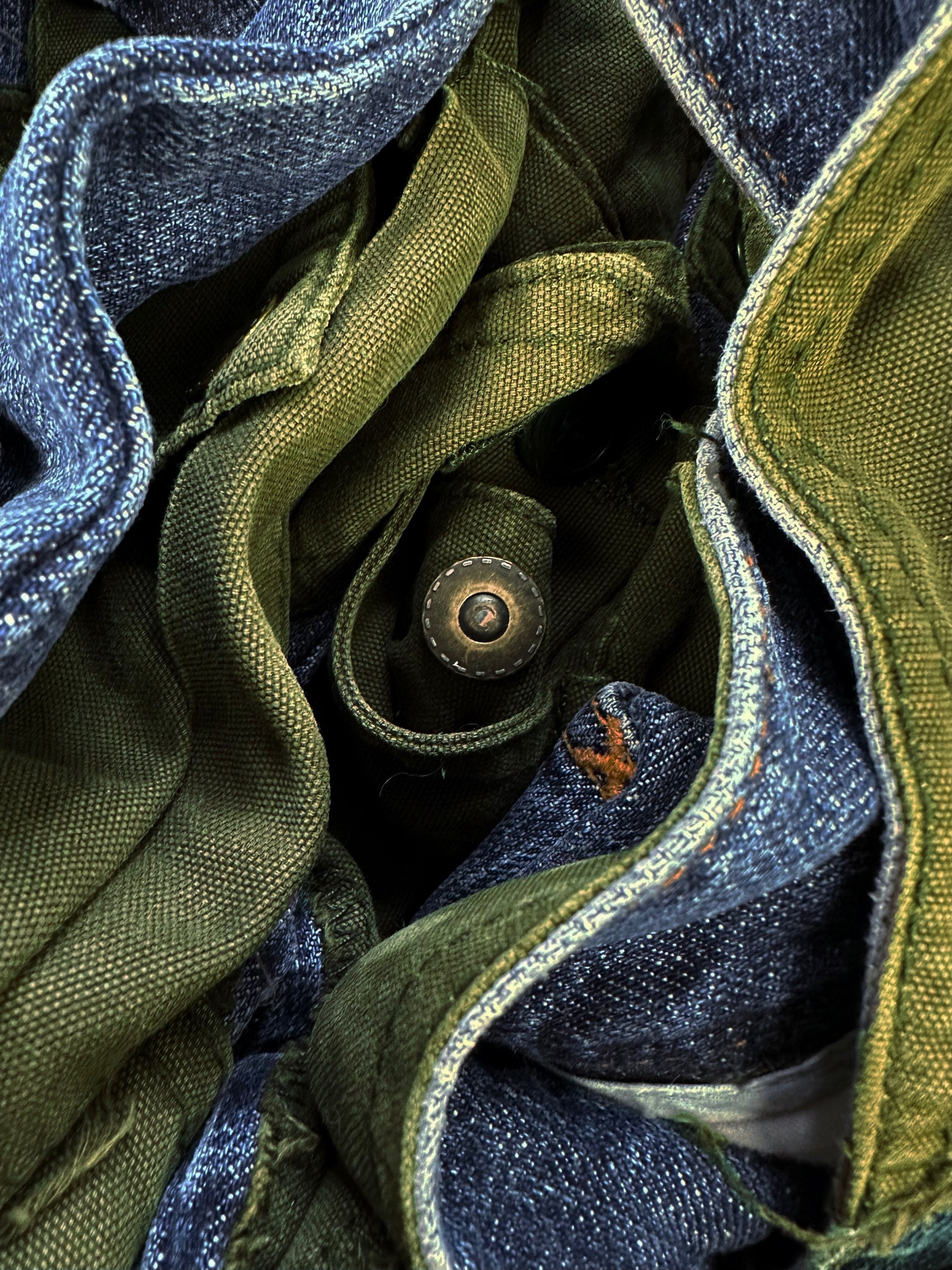 AW05 Dolce &amp; Gabbana ‘Hybrid’ Multi Pocket 3D Cargo Denim
