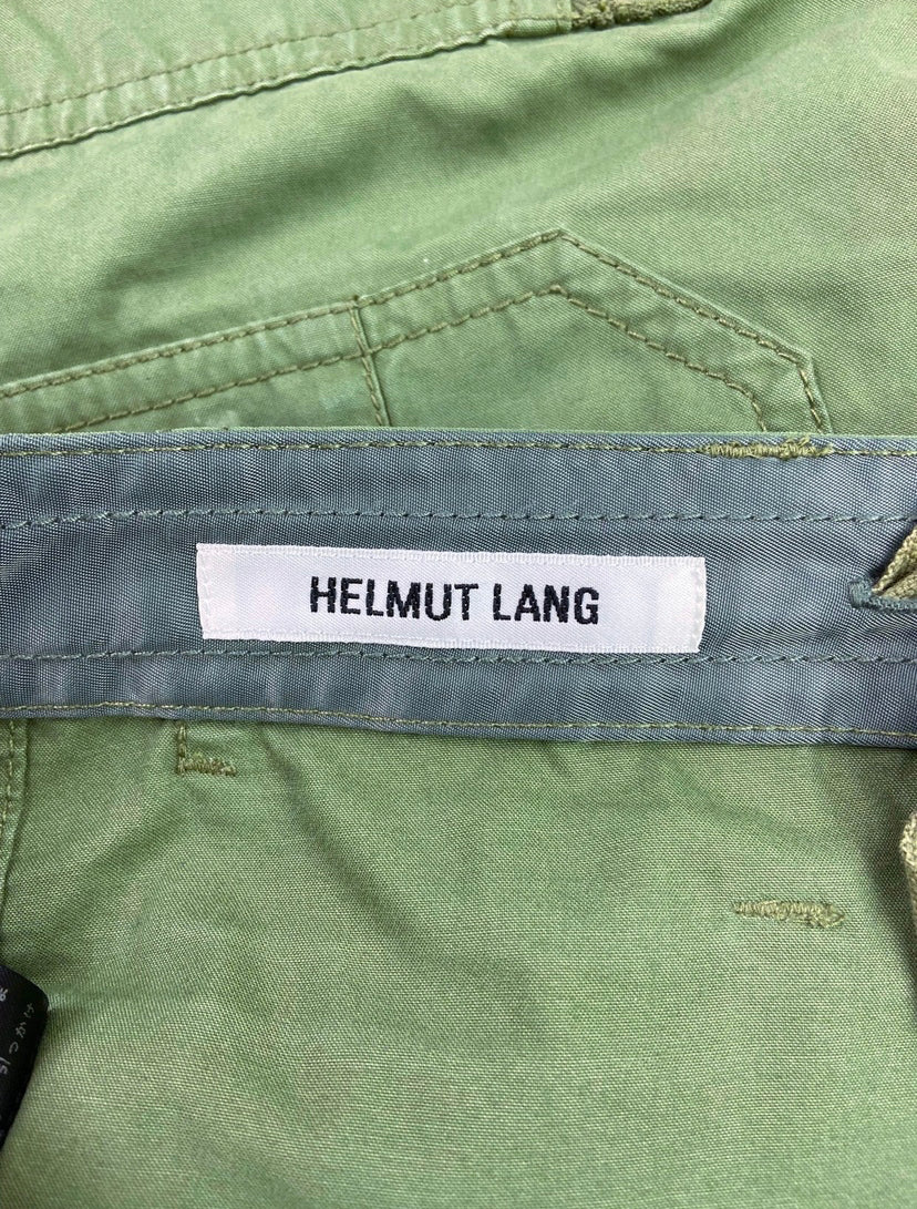 00’s Helmut Lang Multi-Zip Olive Green Aviation Cargo Pants