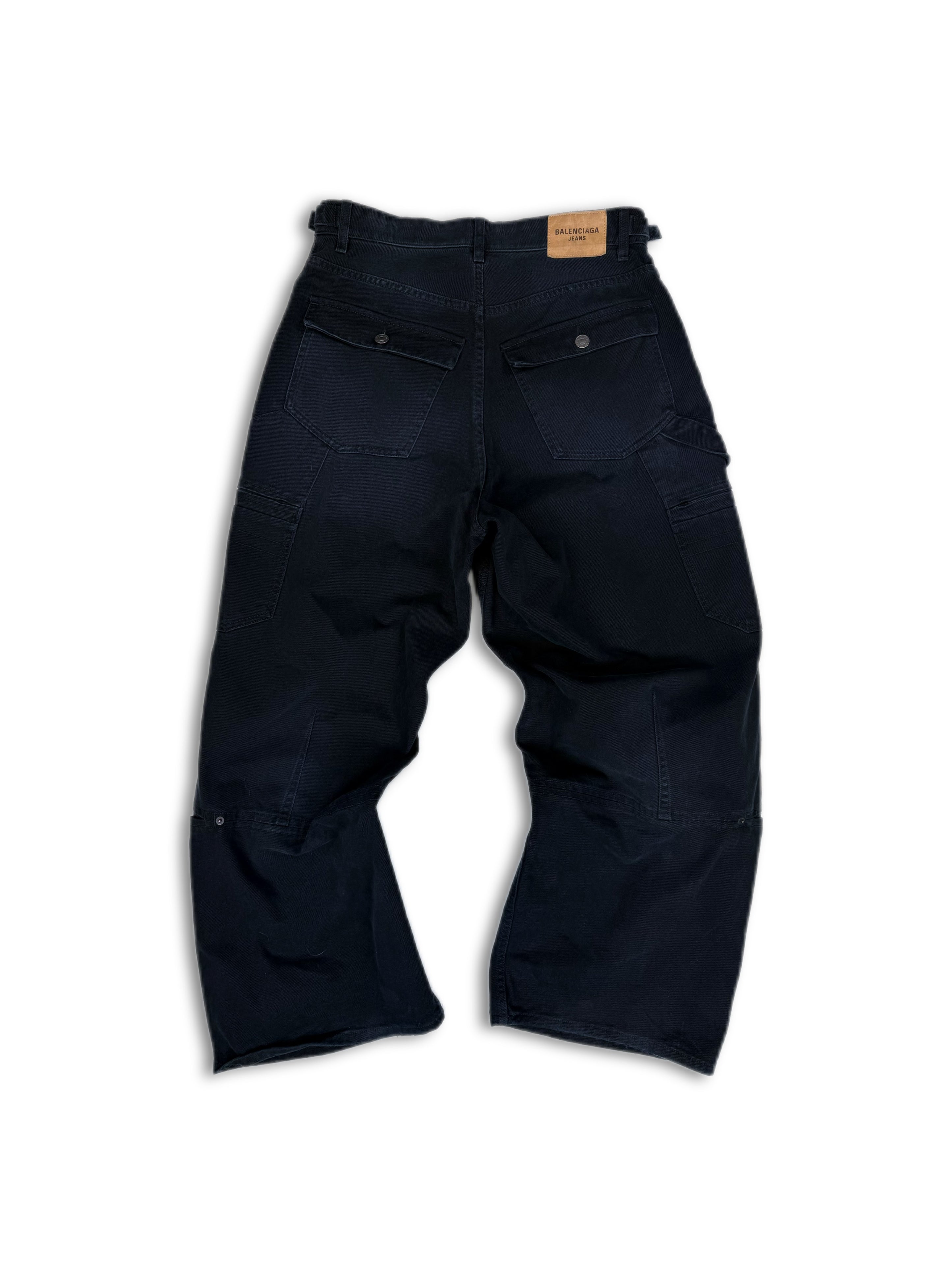 AW23 Balenciaga Baggy Multi Pocket Denim ‘Carpenter’ Pants