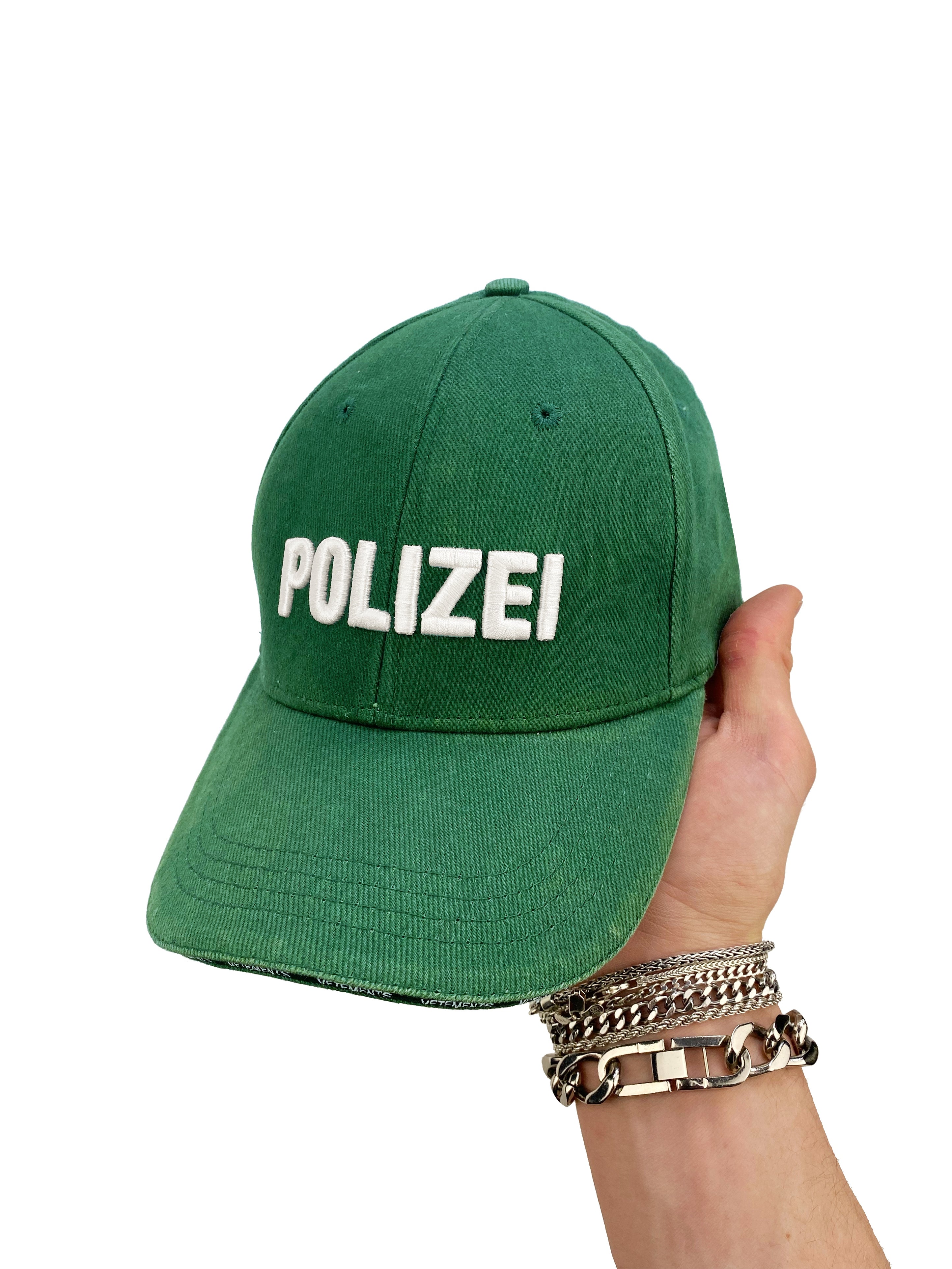 SS17 Vetements Polizei Embroidered Strap-back Baseball Cap