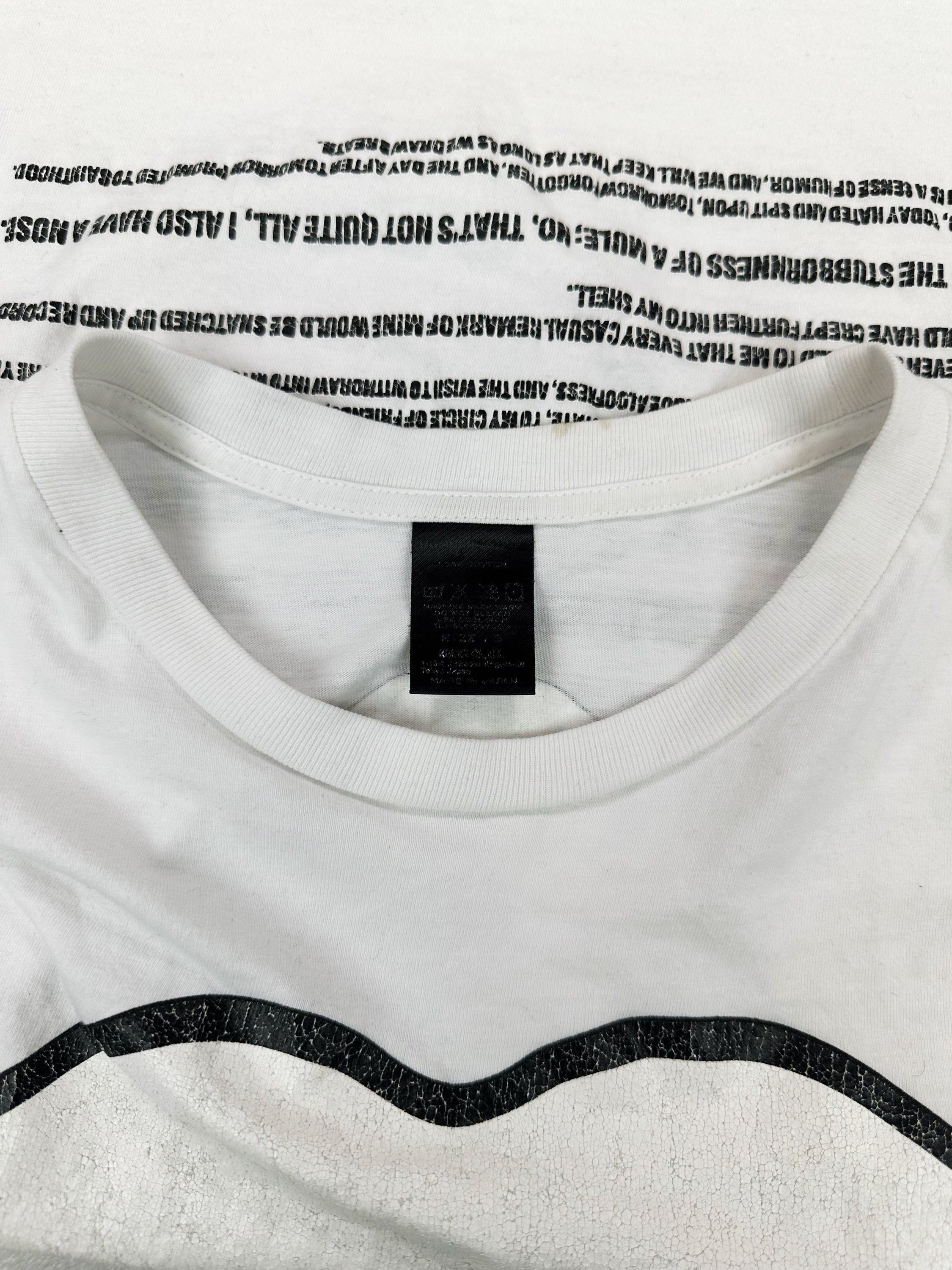 AW03 Number (N)ine x The Rolling Stones White Graphic T-Shirt