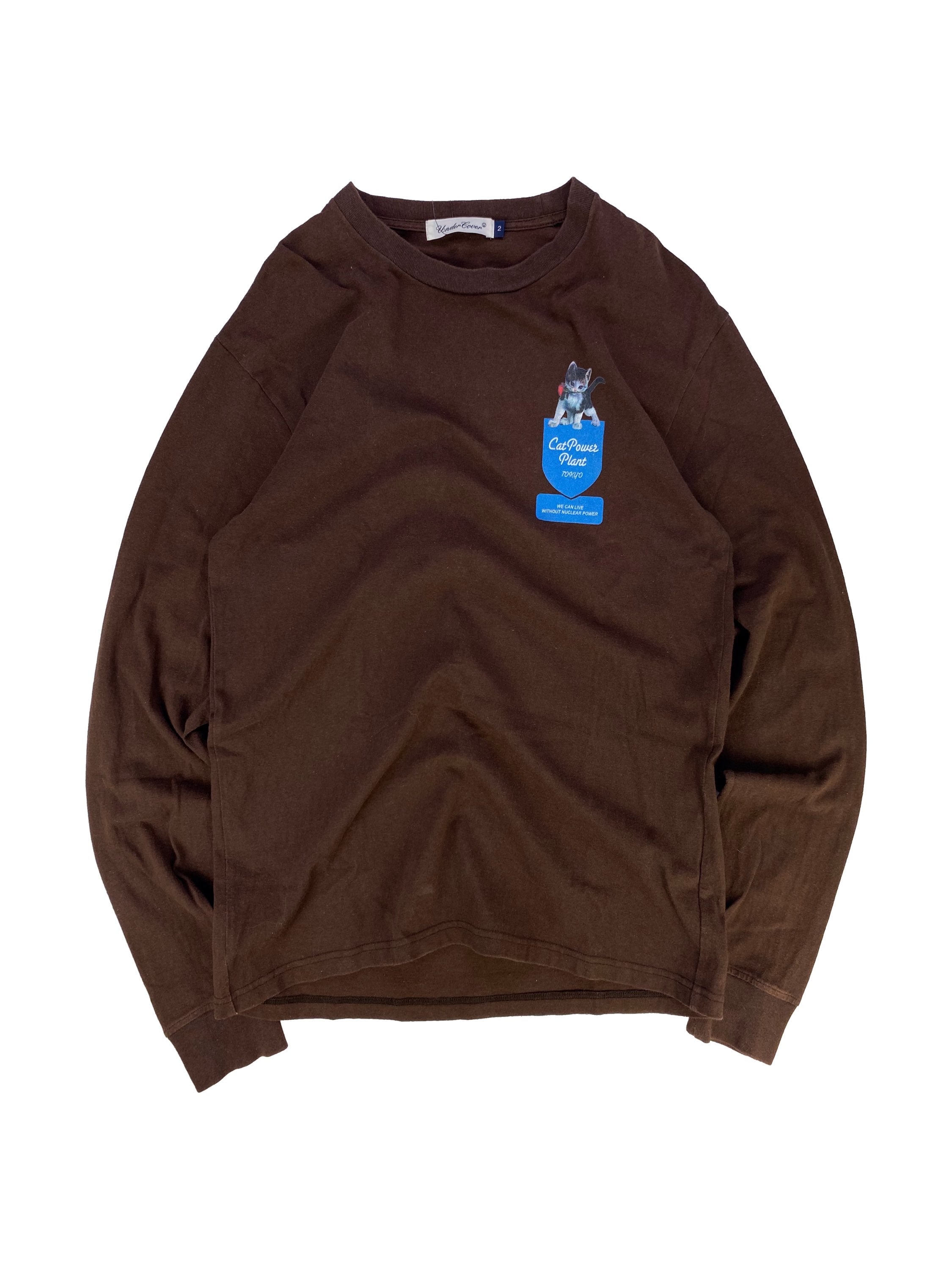 Undercover ‘Cat Power’ Graphic Brown Longsleeve Shirt