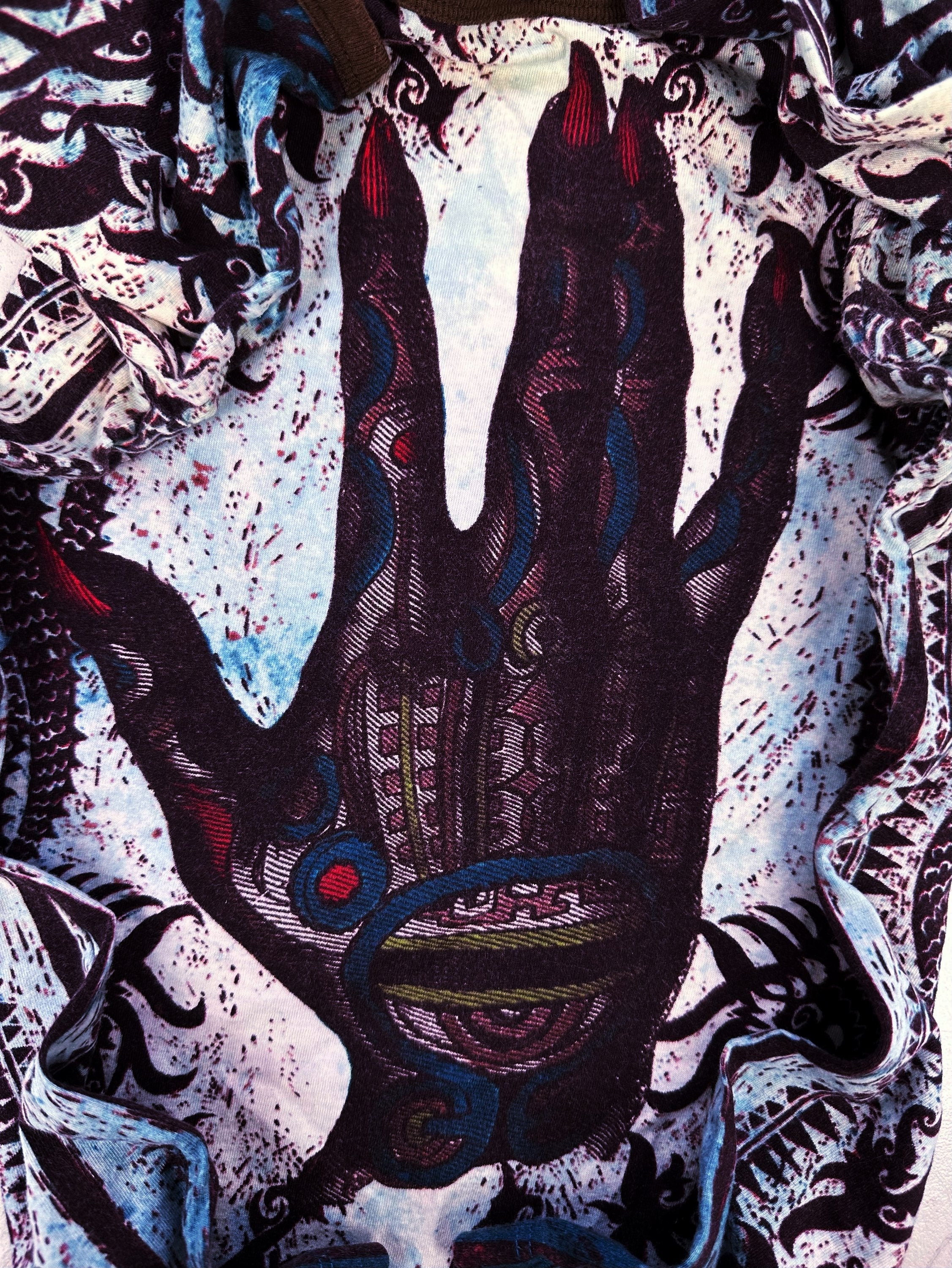 90s Jean Paul Gaultier ‘Devil’s Hand’ Gothic Tattoo T-Shirt