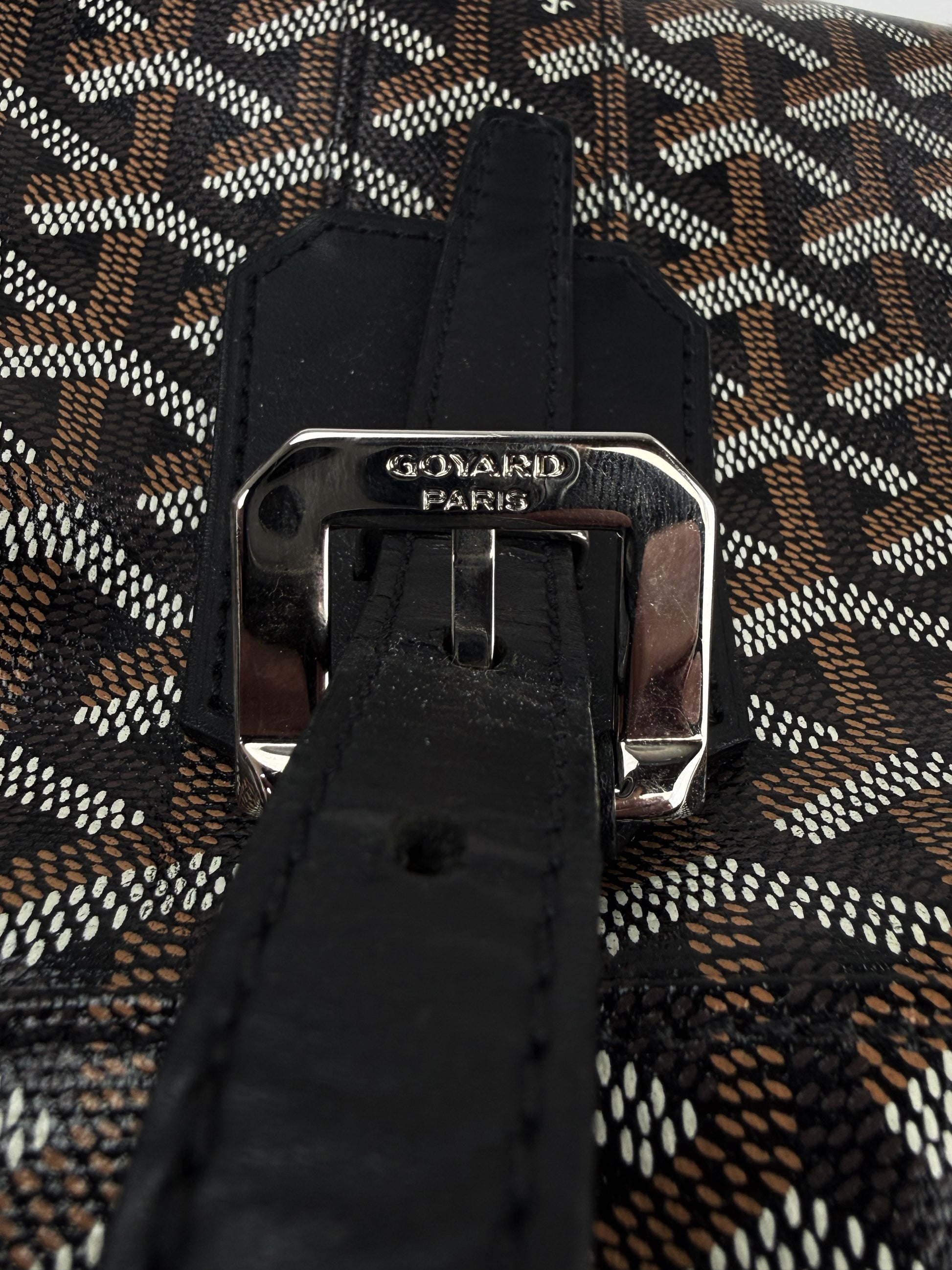 Goyard Croisiere 50 Goyardine Leather Trim Duffle Bag