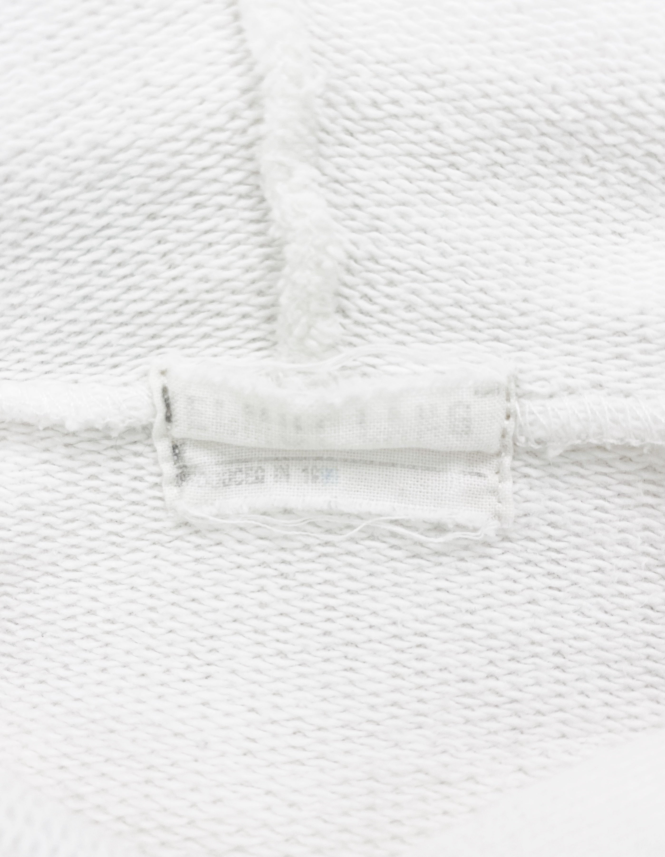AW98 Helmut Lang White Cotton Hoodie