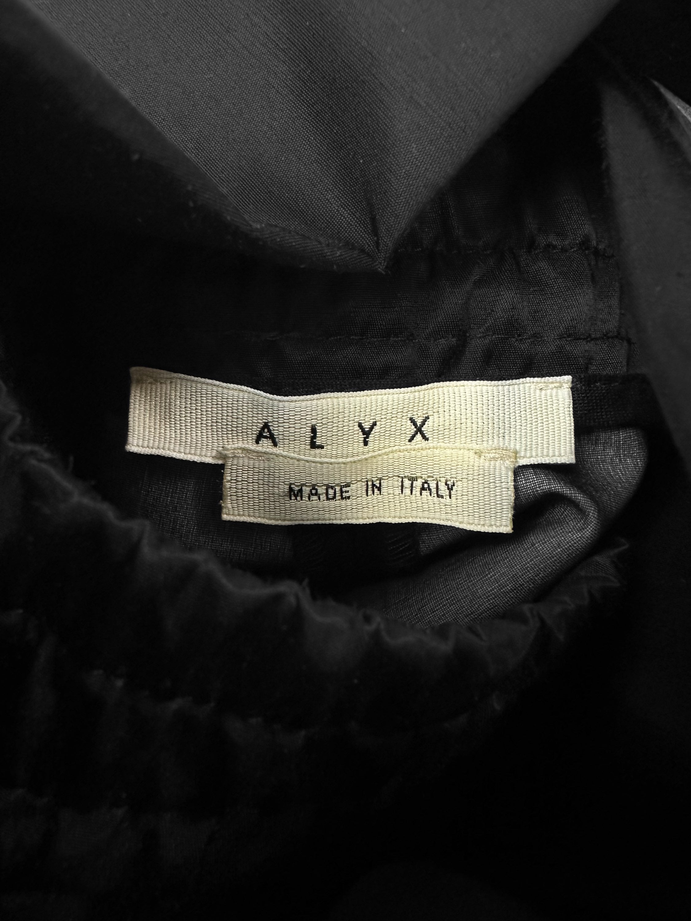 Alyx Black Nylon Light Weight Straight Cut Pants