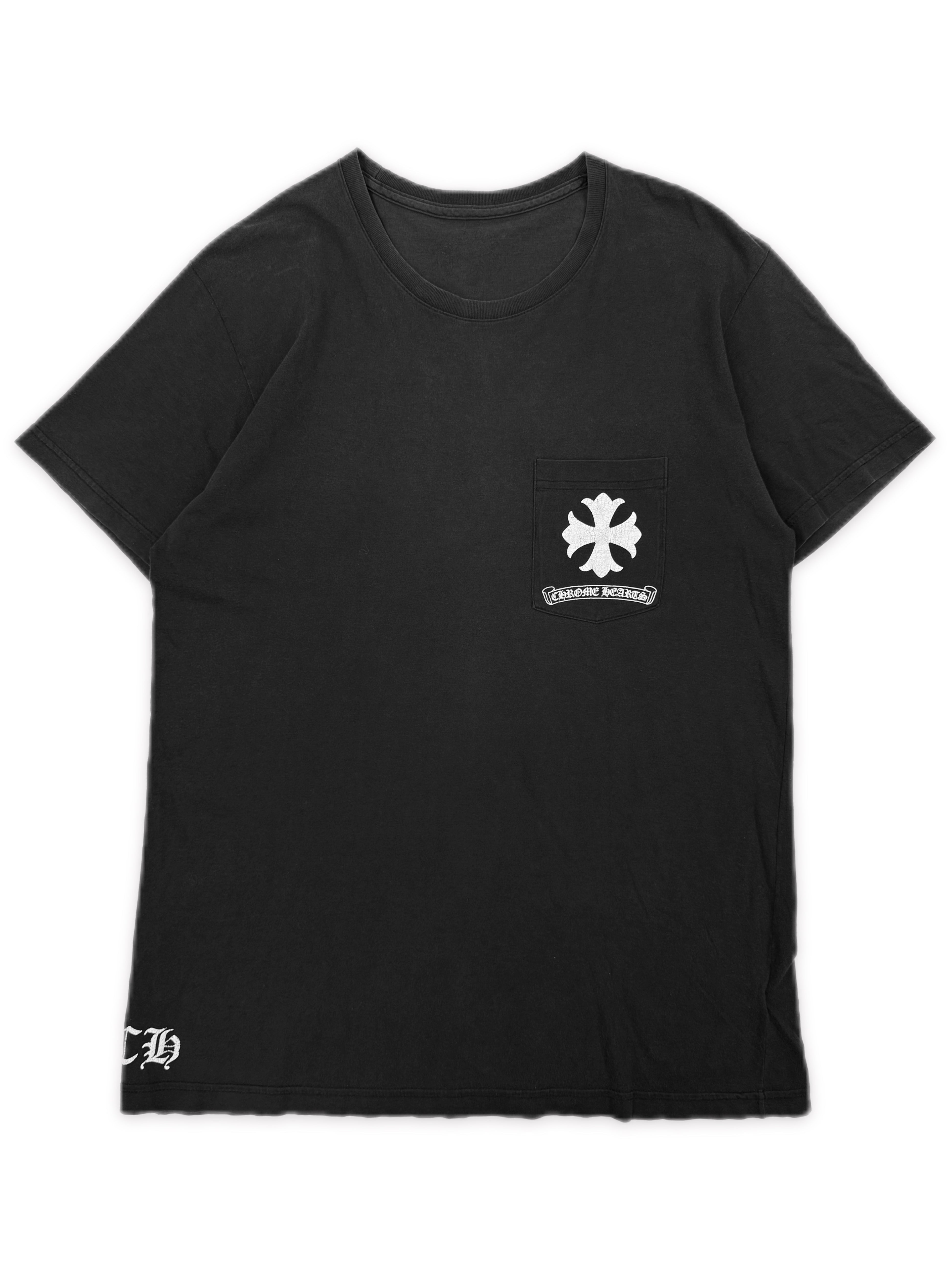 Chrome Hearts Kaleidoscope Plus Logo Faded Black T-Shirt