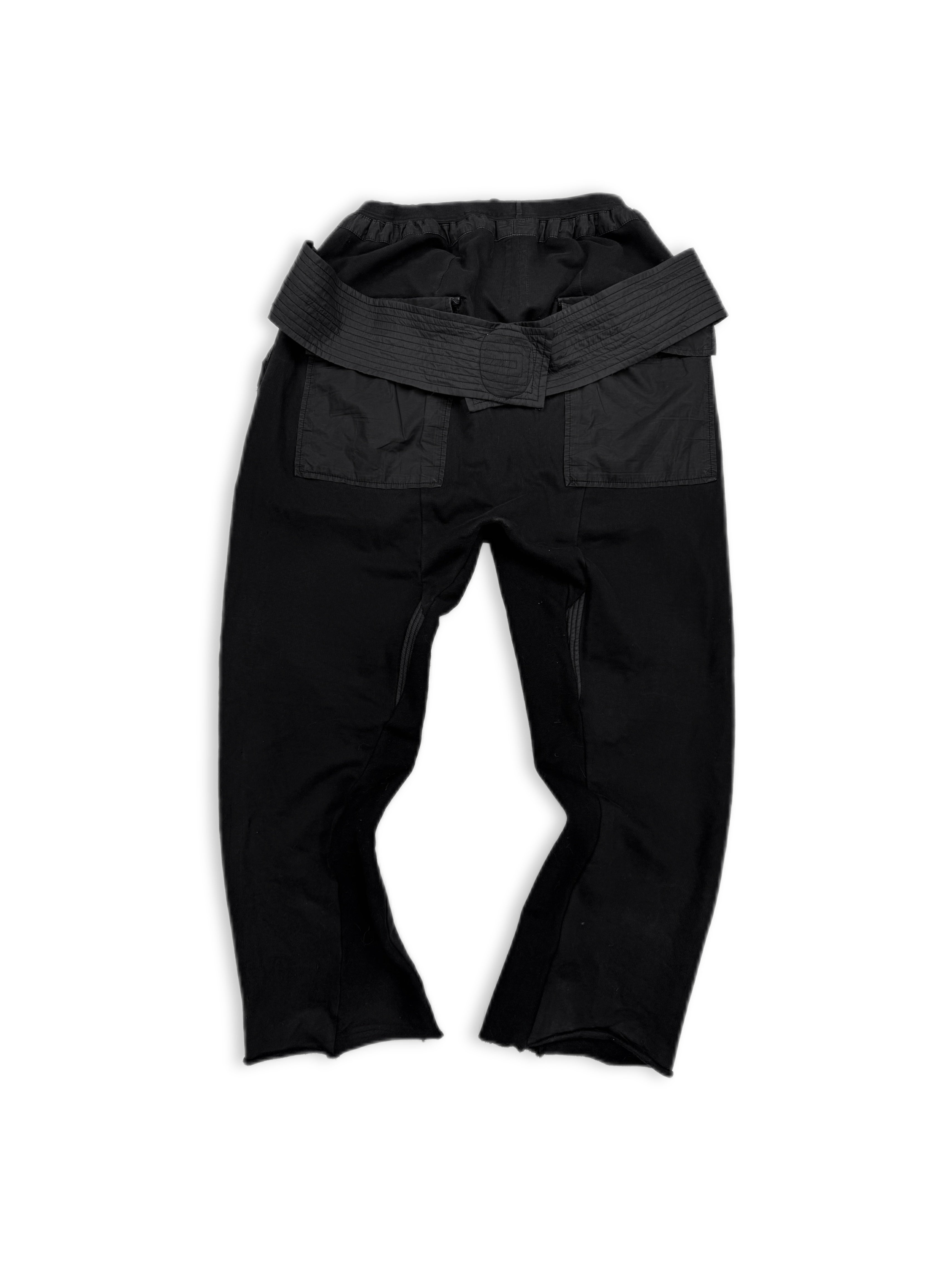AW07 Rick Owens ‘Exploder’ Black Nylon Cargo Pants